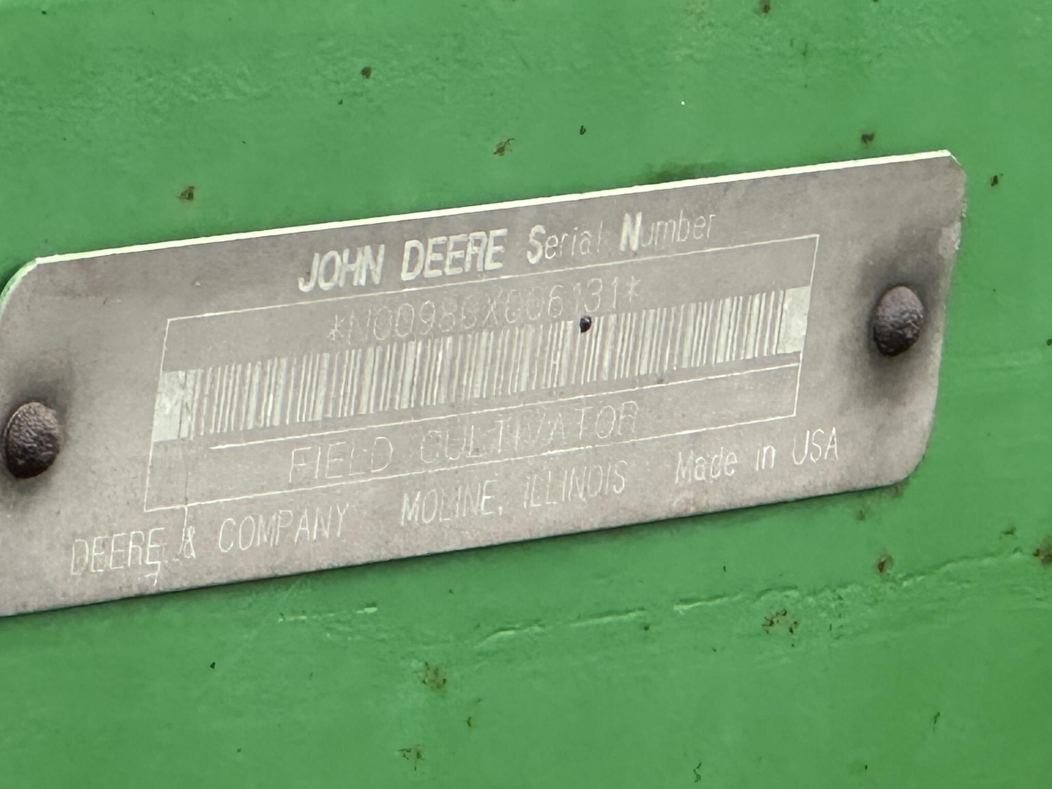  John Deere 980 Field Cultivator