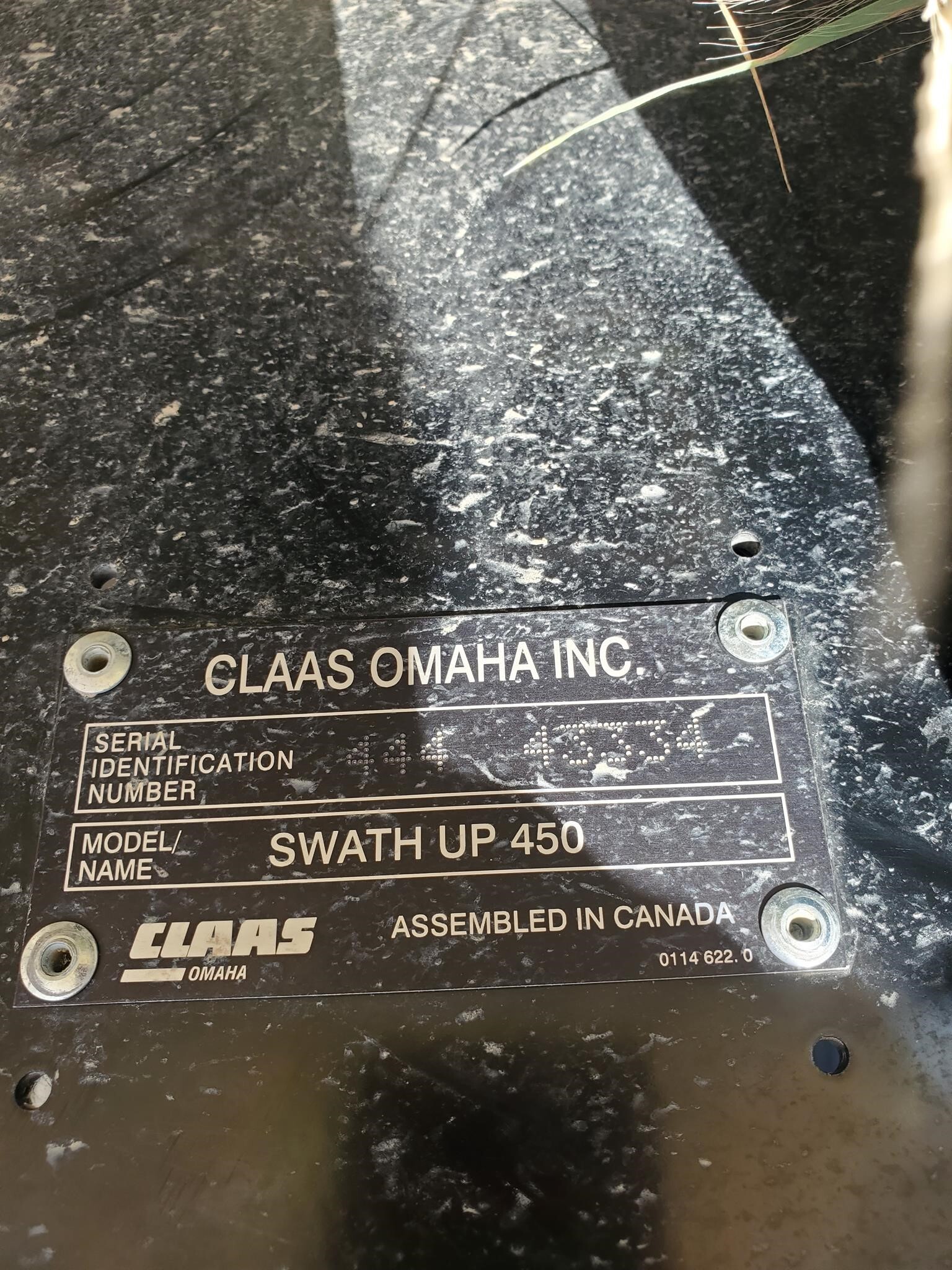 2023 Claas SWATH UP 450 Forage Harvester Head