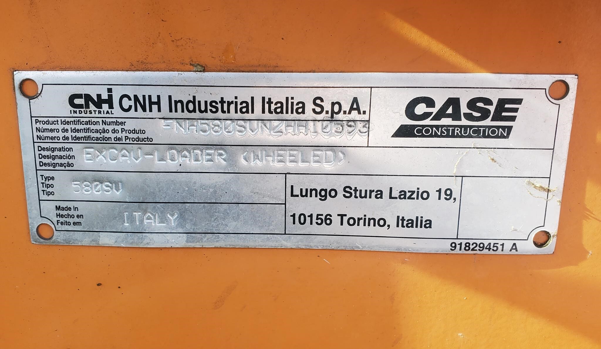 2023 Case 580SV Backhoe