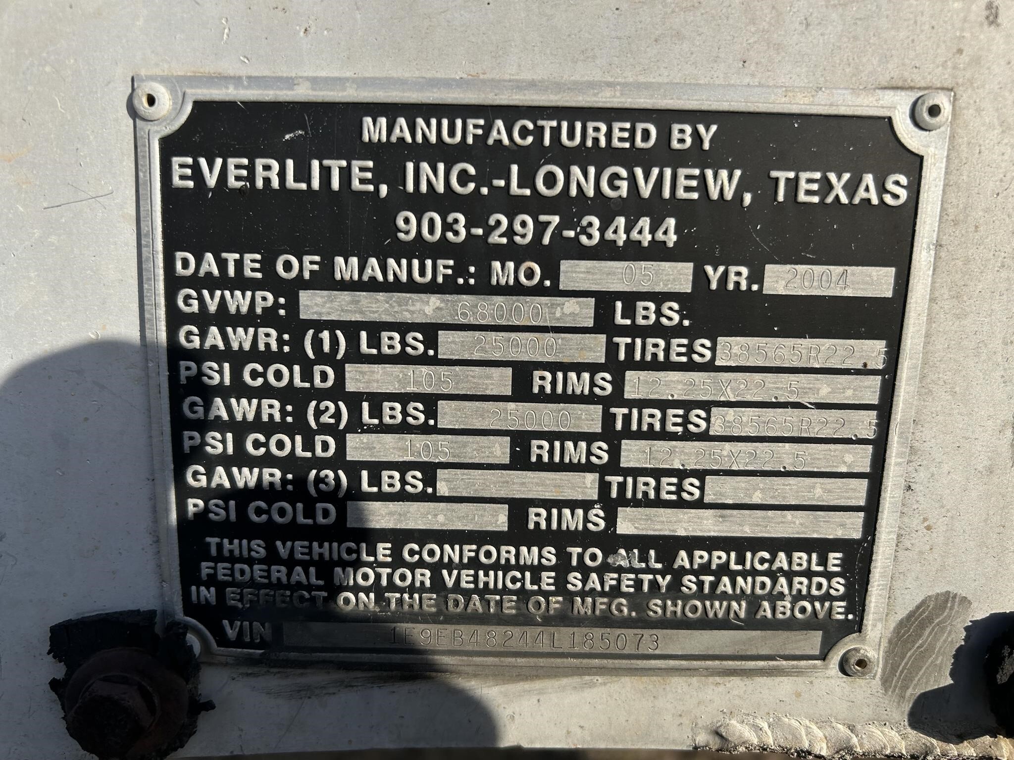2004 Everlite 48 FT OPEN TOP Box Trucks/Trailer