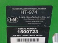  J&M HT974 Header Trailer