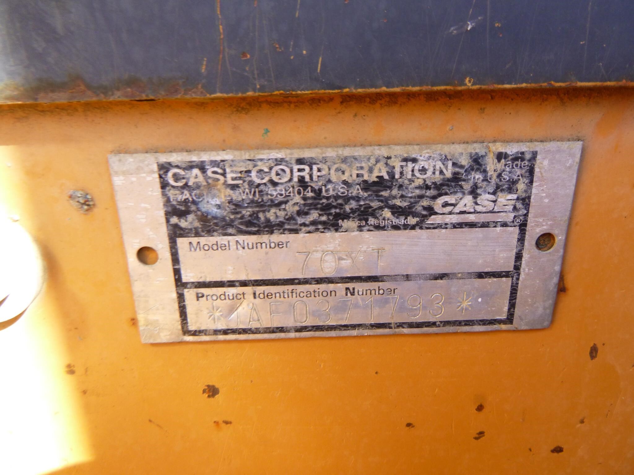 2002 Case 70XT Miscellaneous