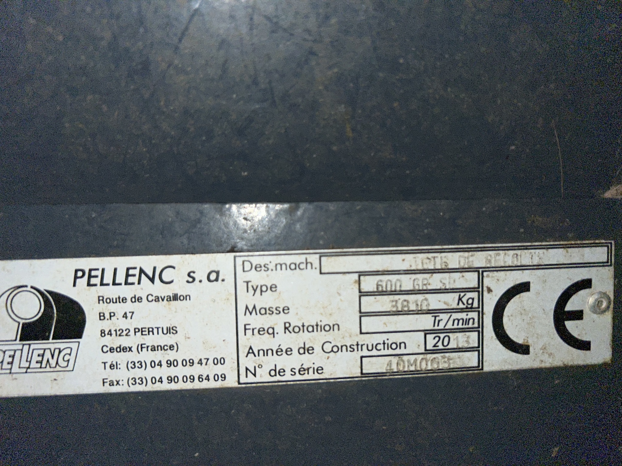 2014 Pellenc 8590 Orchard / Vineyard Equipment