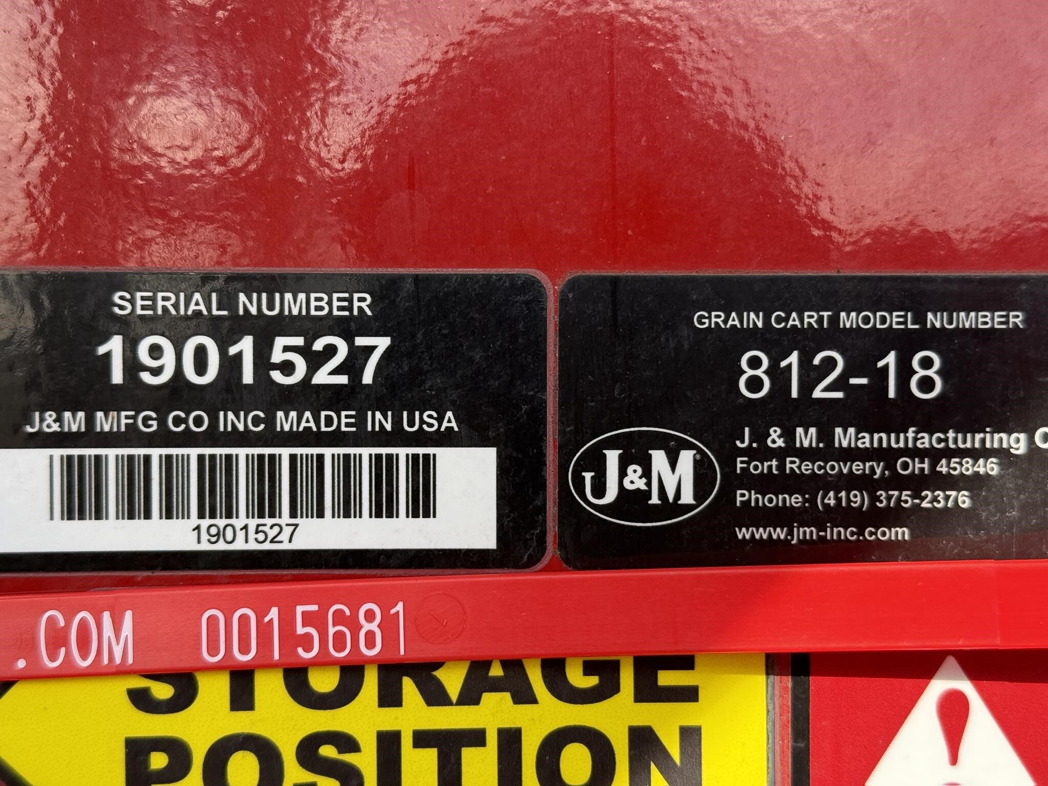 2019 J&M 812-18 Grain Cart