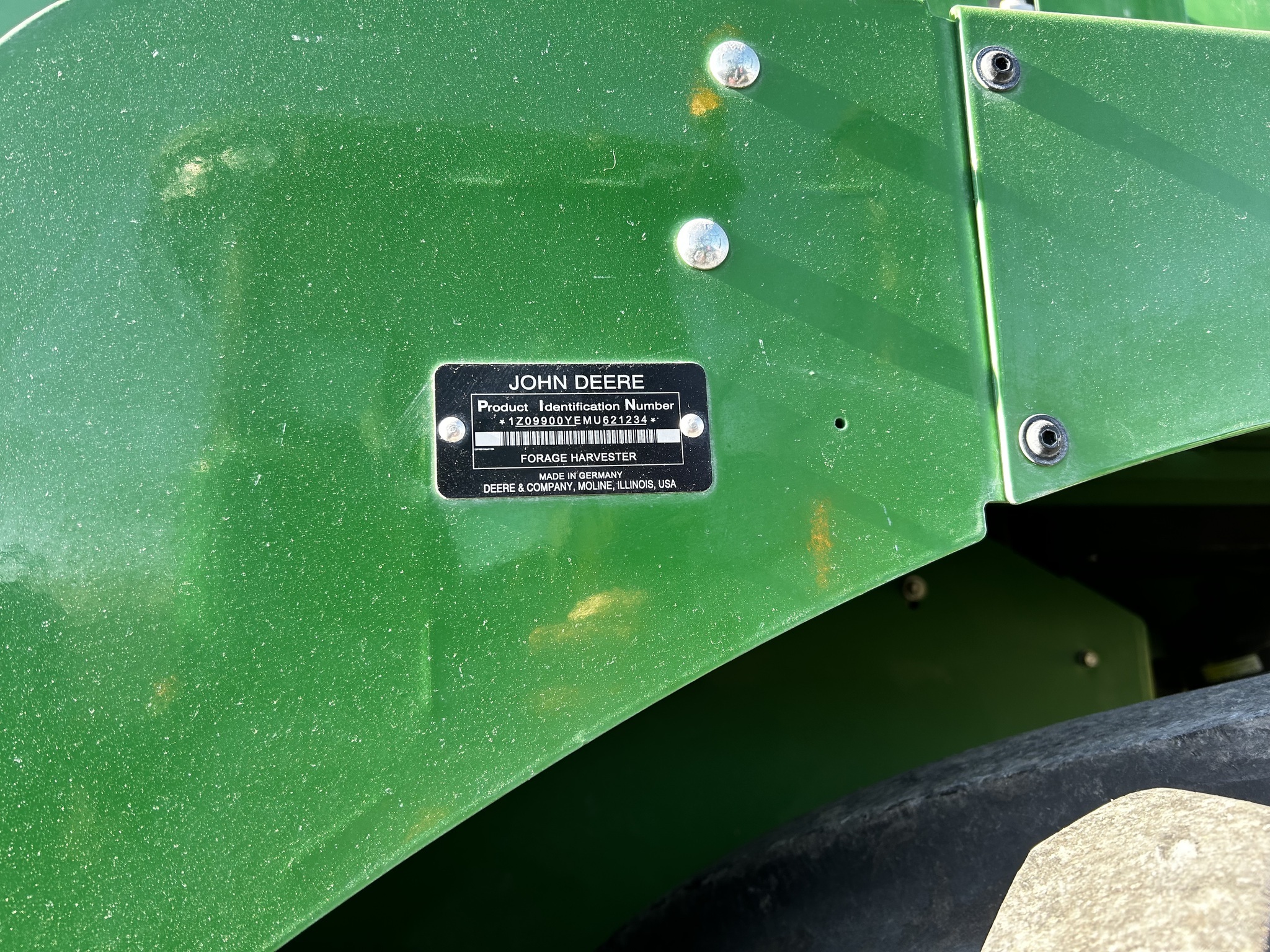 2021 John Deere 9900 Self-Propelled Forage Harvester