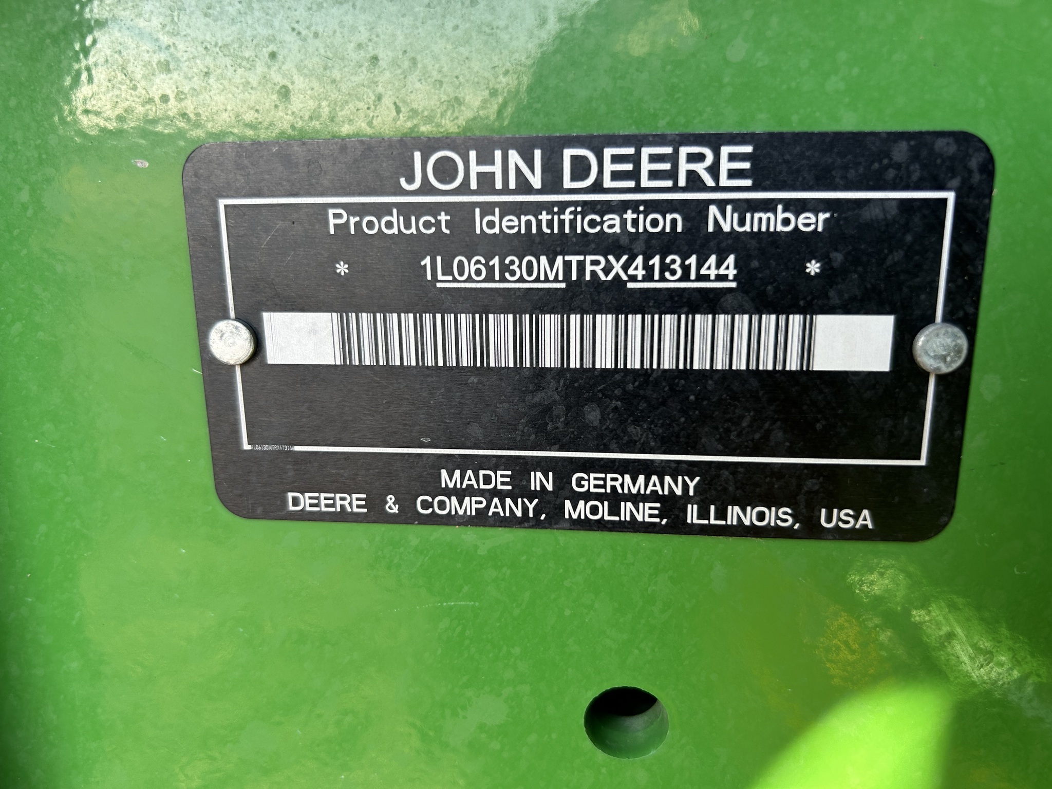 2024 John Deere 6130M Tractor
