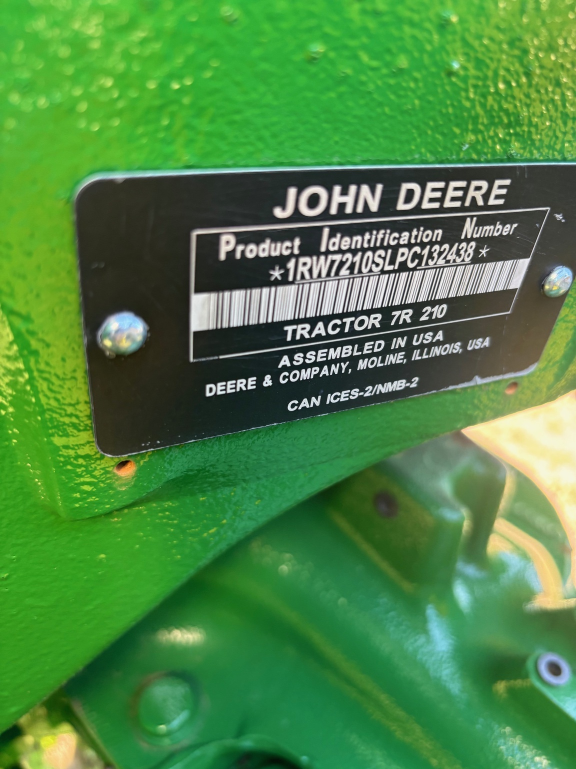 2023 John Deere 7R 210 Tractor