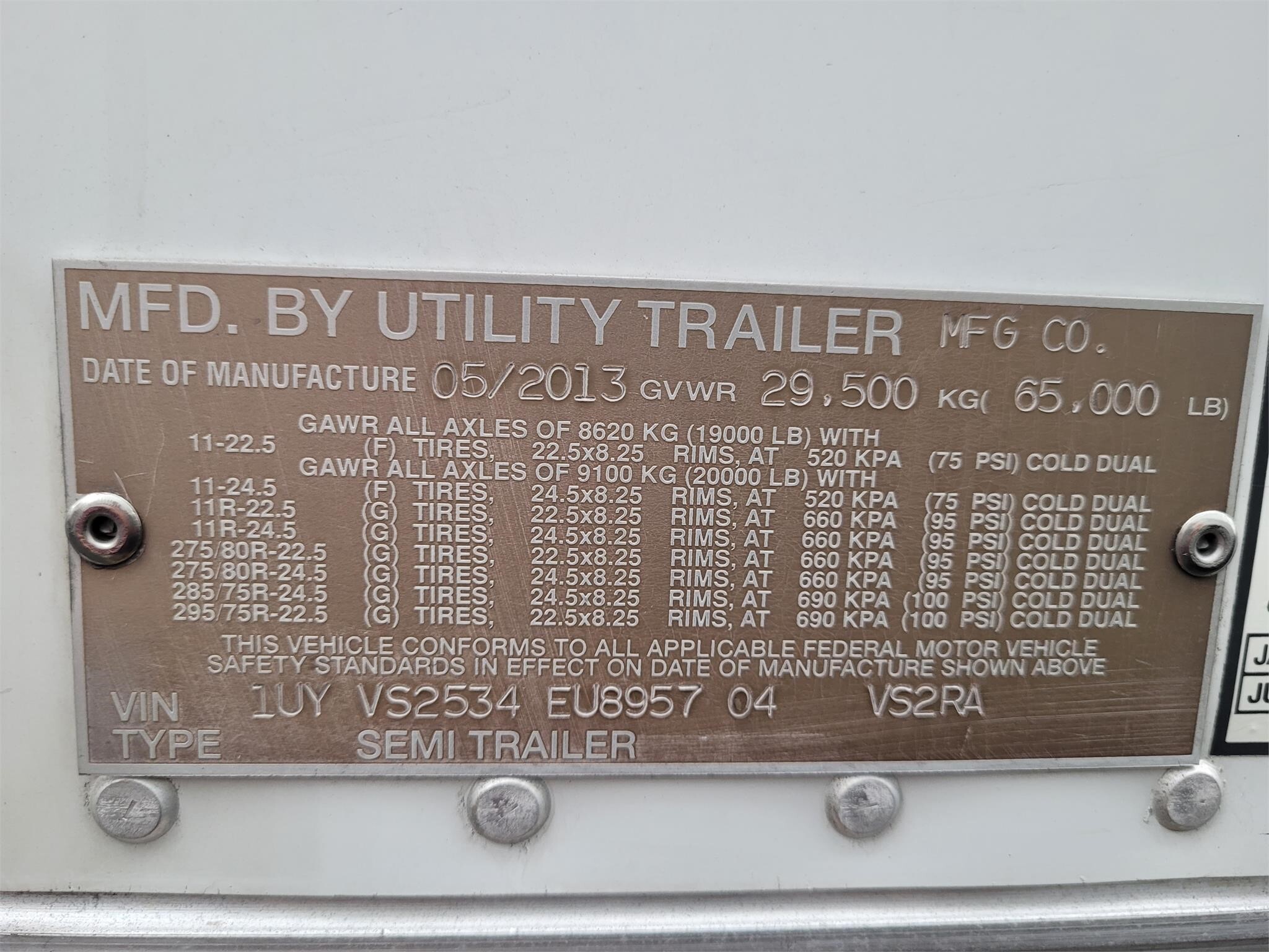 2014 Utility 53' Box Trucks/Trailer