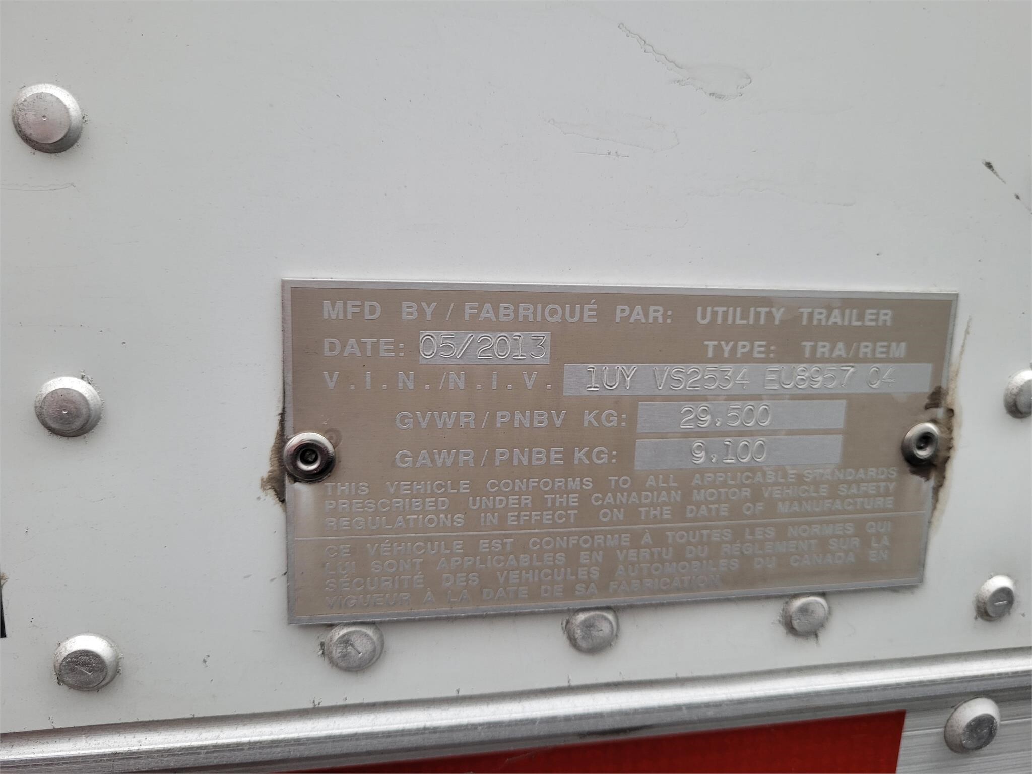 2014 Utility 53' Box Trucks/Trailer