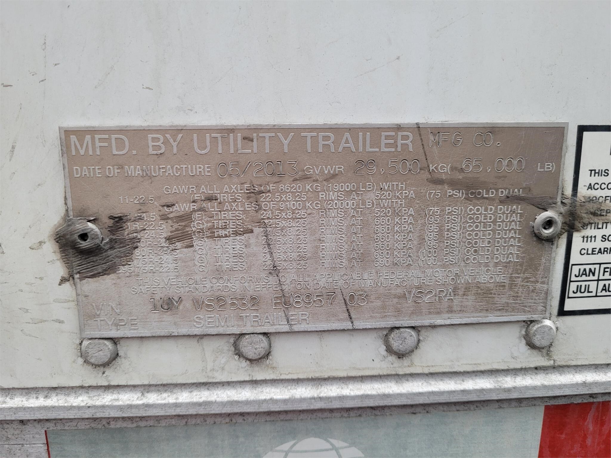 2014 Utility 53' Box Trucks/Trailer