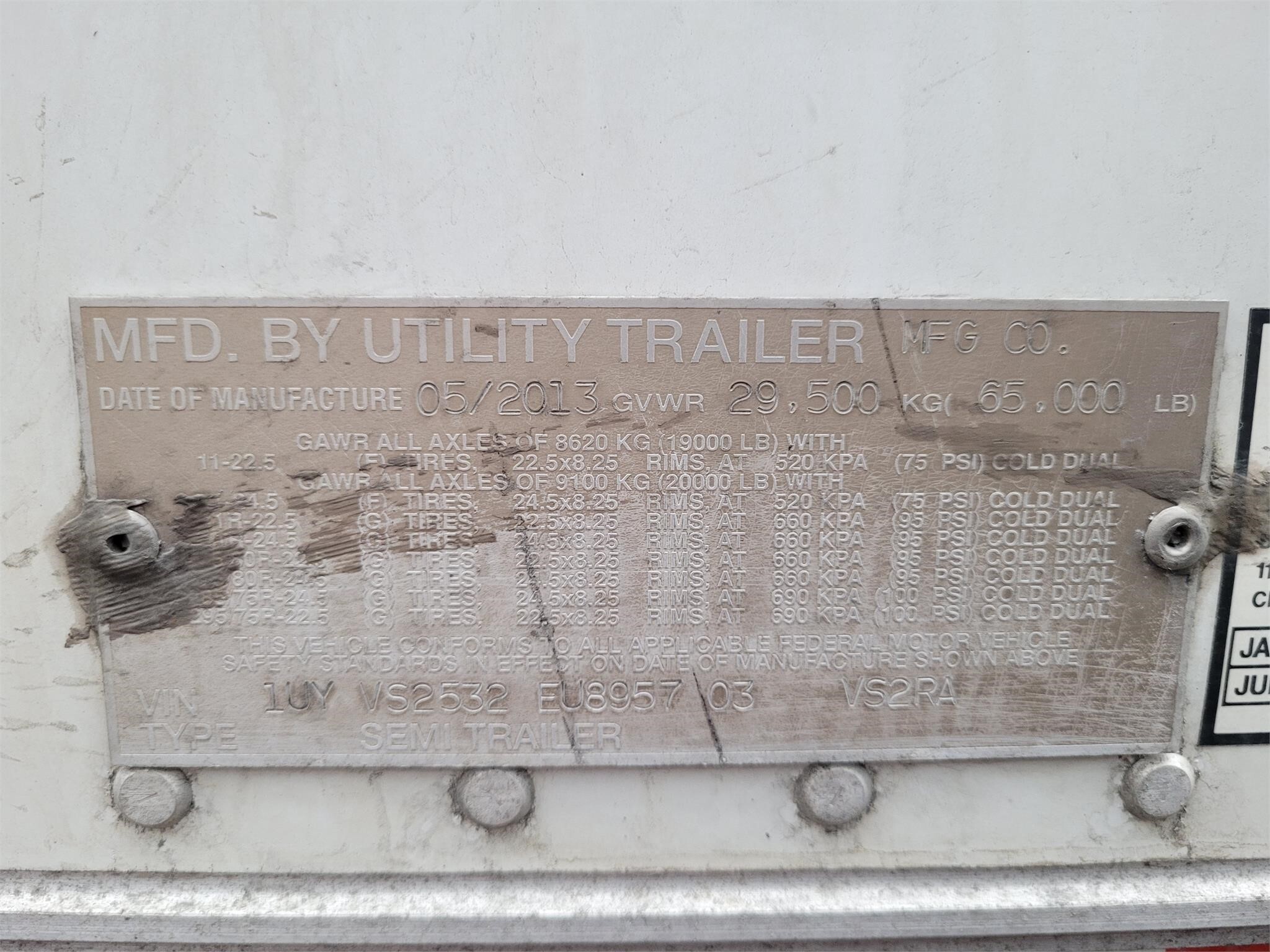 2014 Utility 53' Box Trucks/Trailer