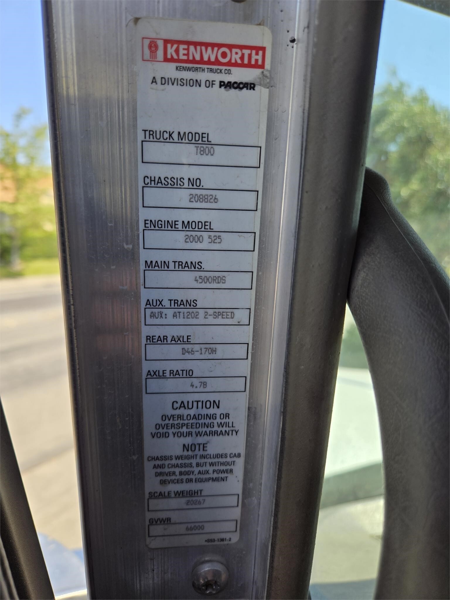 2018 Kenworth T800 Grain Truck