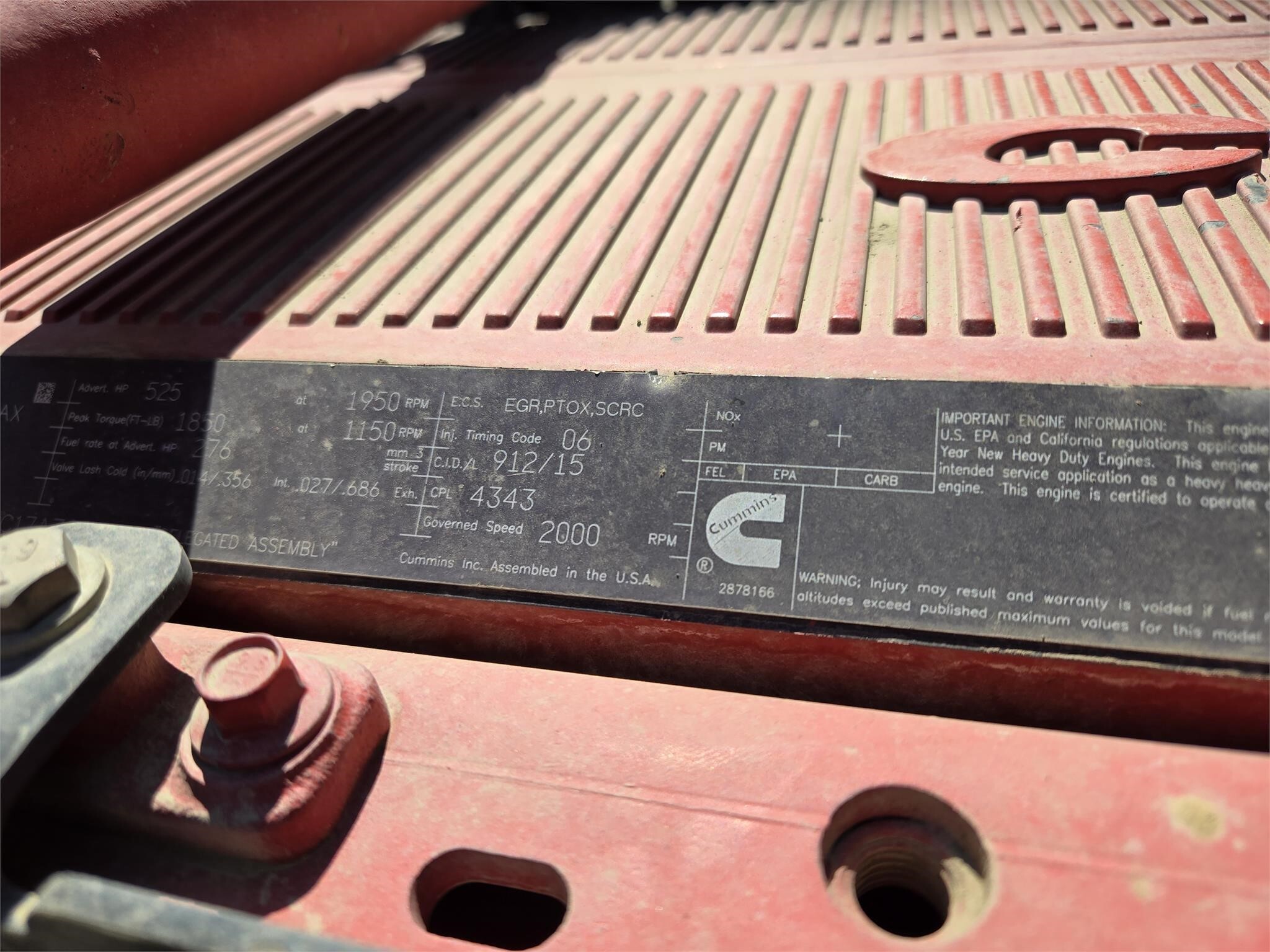 2018 Kenworth T800 Grain Truck