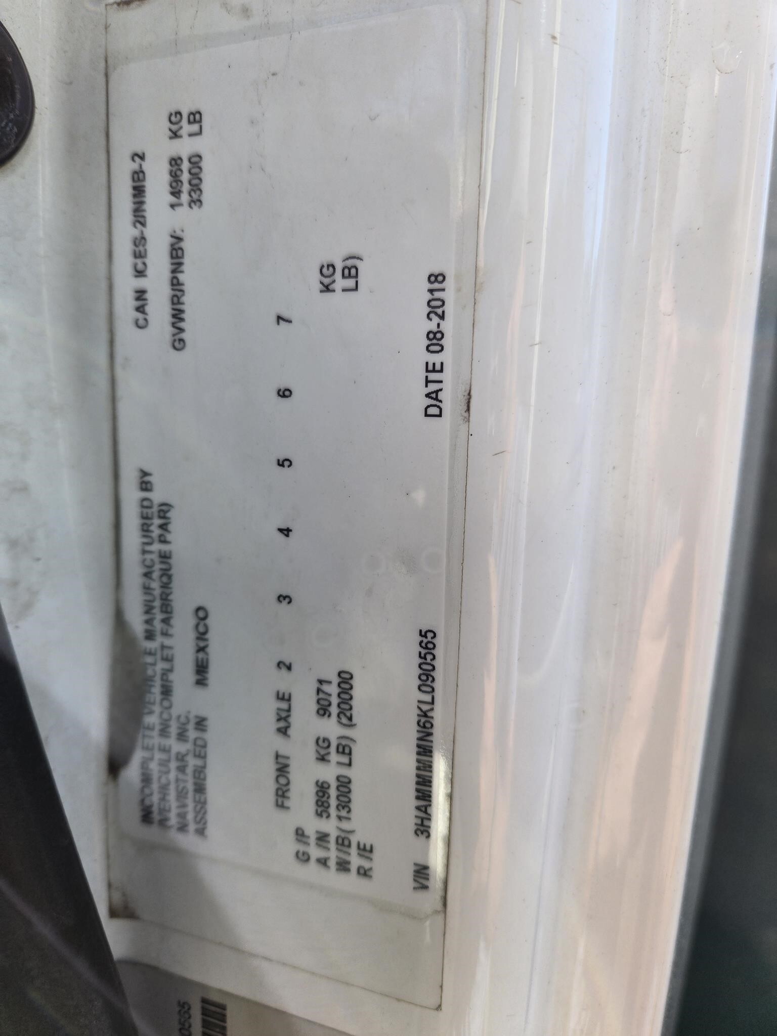 2019 International DURASTAR 4300 Semi Trucks/Trailer