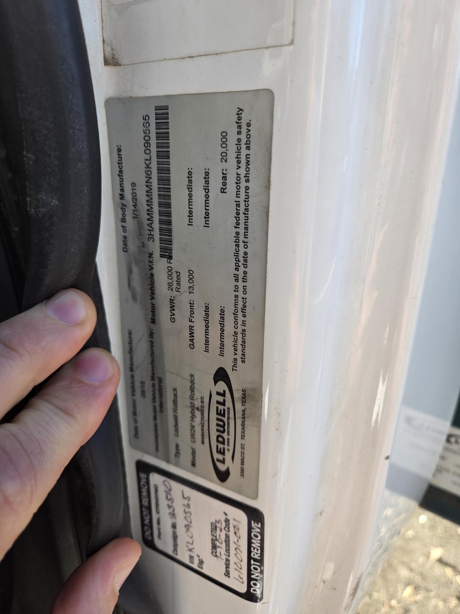 2019 International DURASTAR 4300 Semi Trucks/Trailer