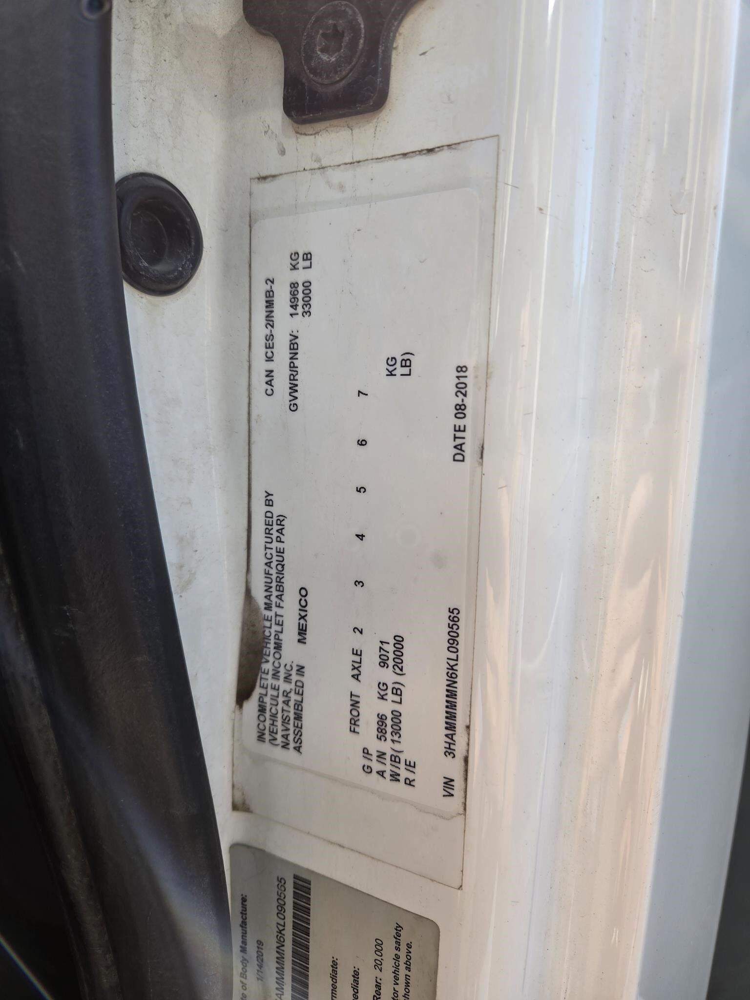 2019 International DURASTAR 4300 Semi Trucks/Trailer