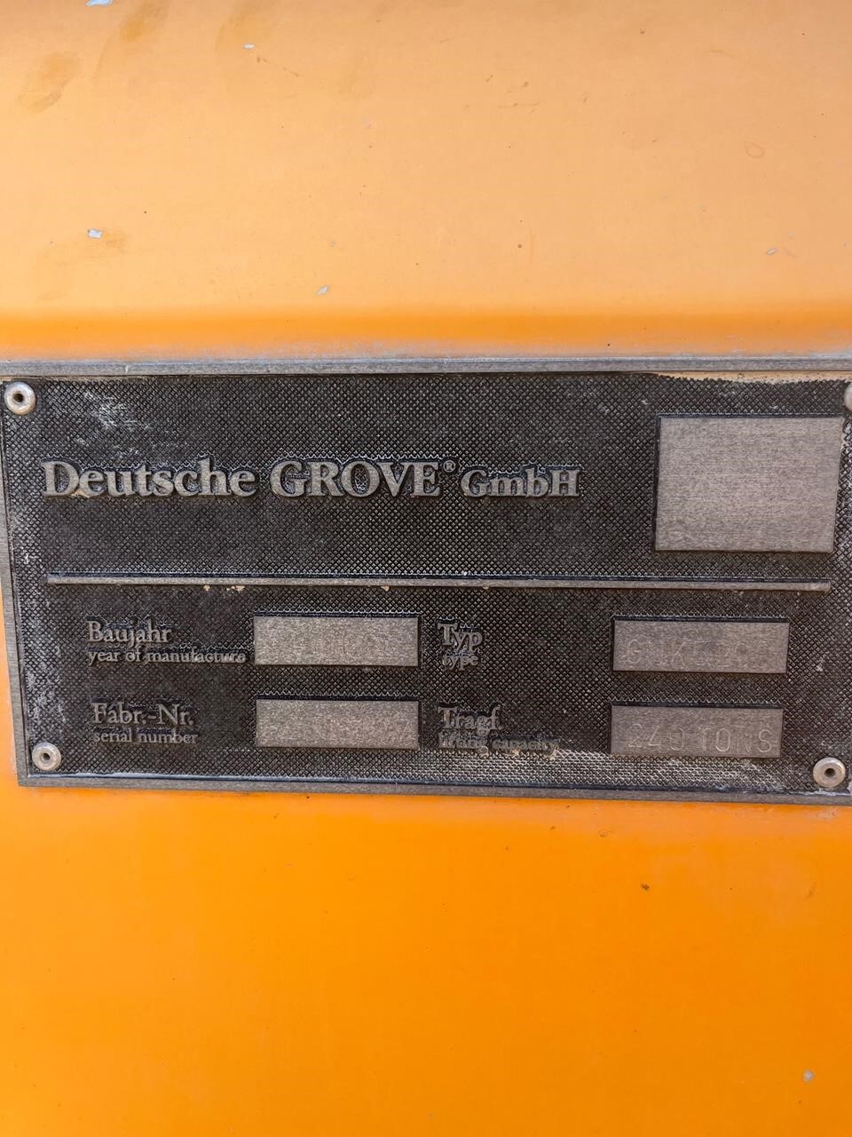 2002 Grove GMK5240 Crane