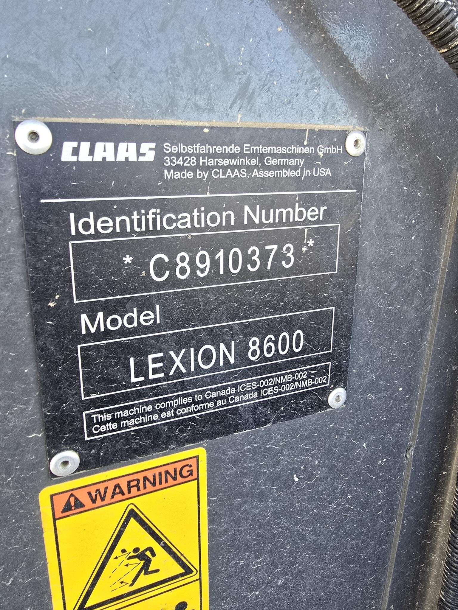 2023 Claas LEXION 8600TT Combine