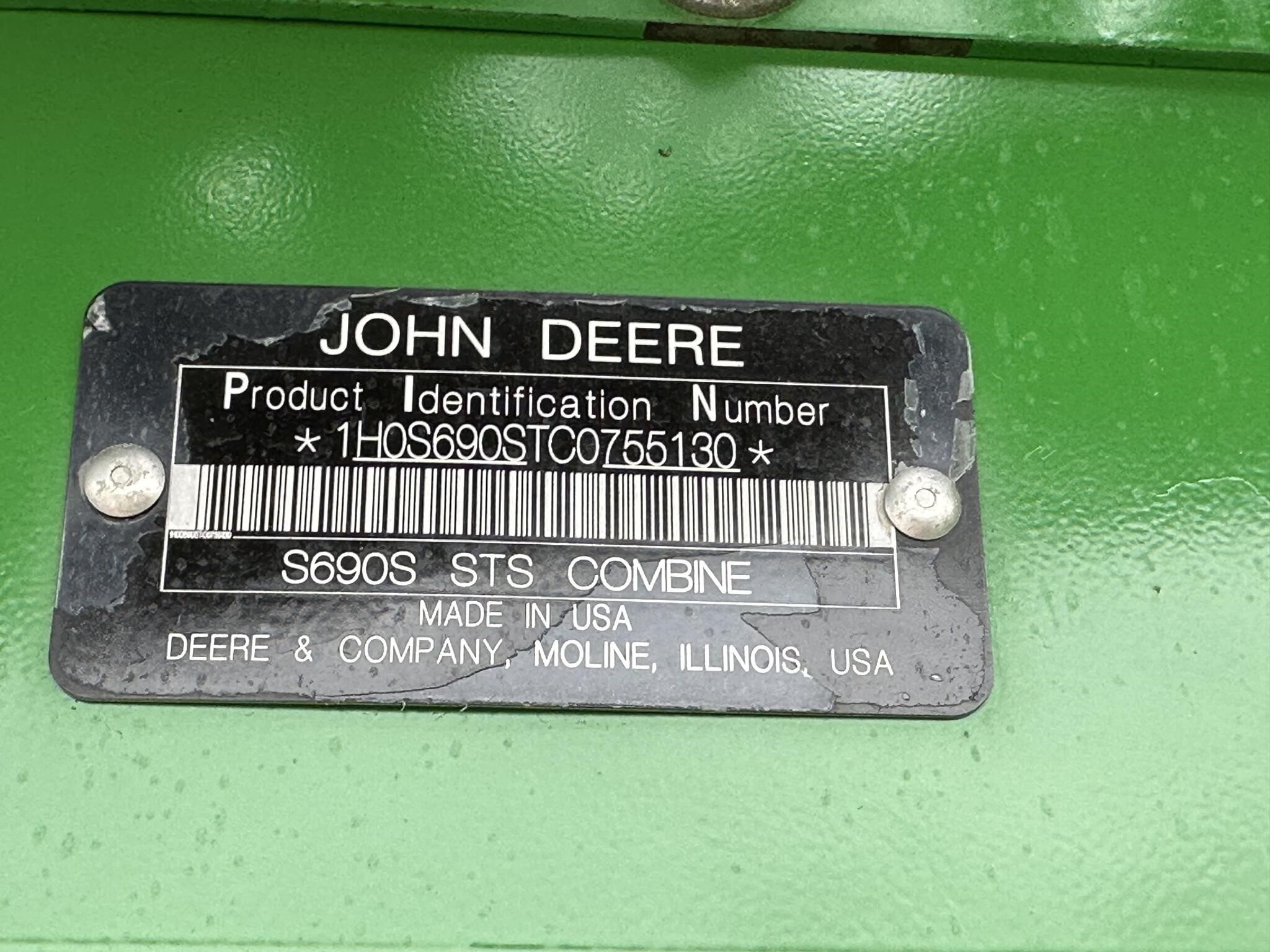 2013 John Deere S690 Combine