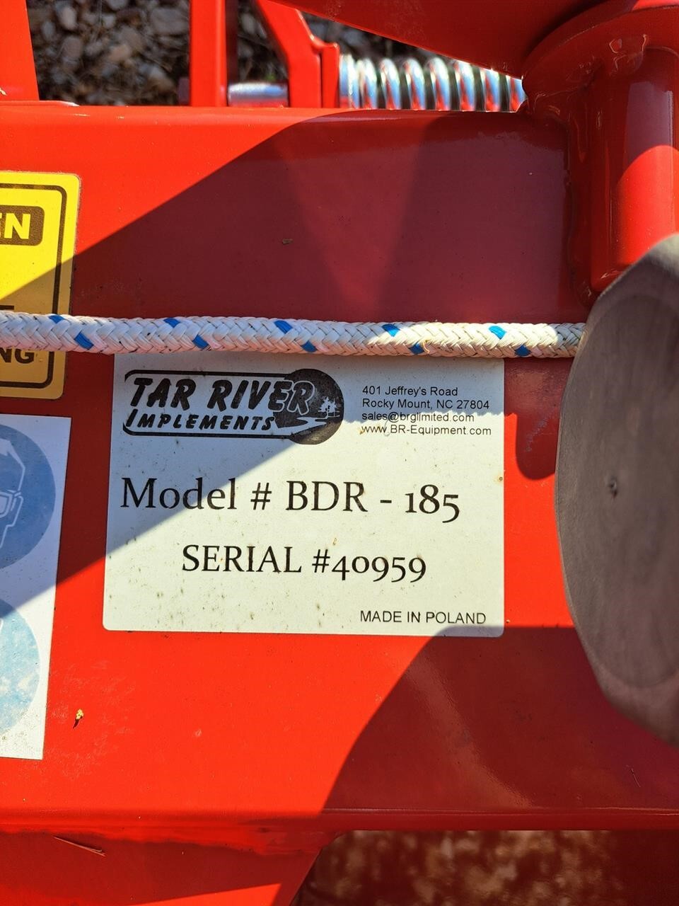 2022 Tar River BDR185 Disk Mower