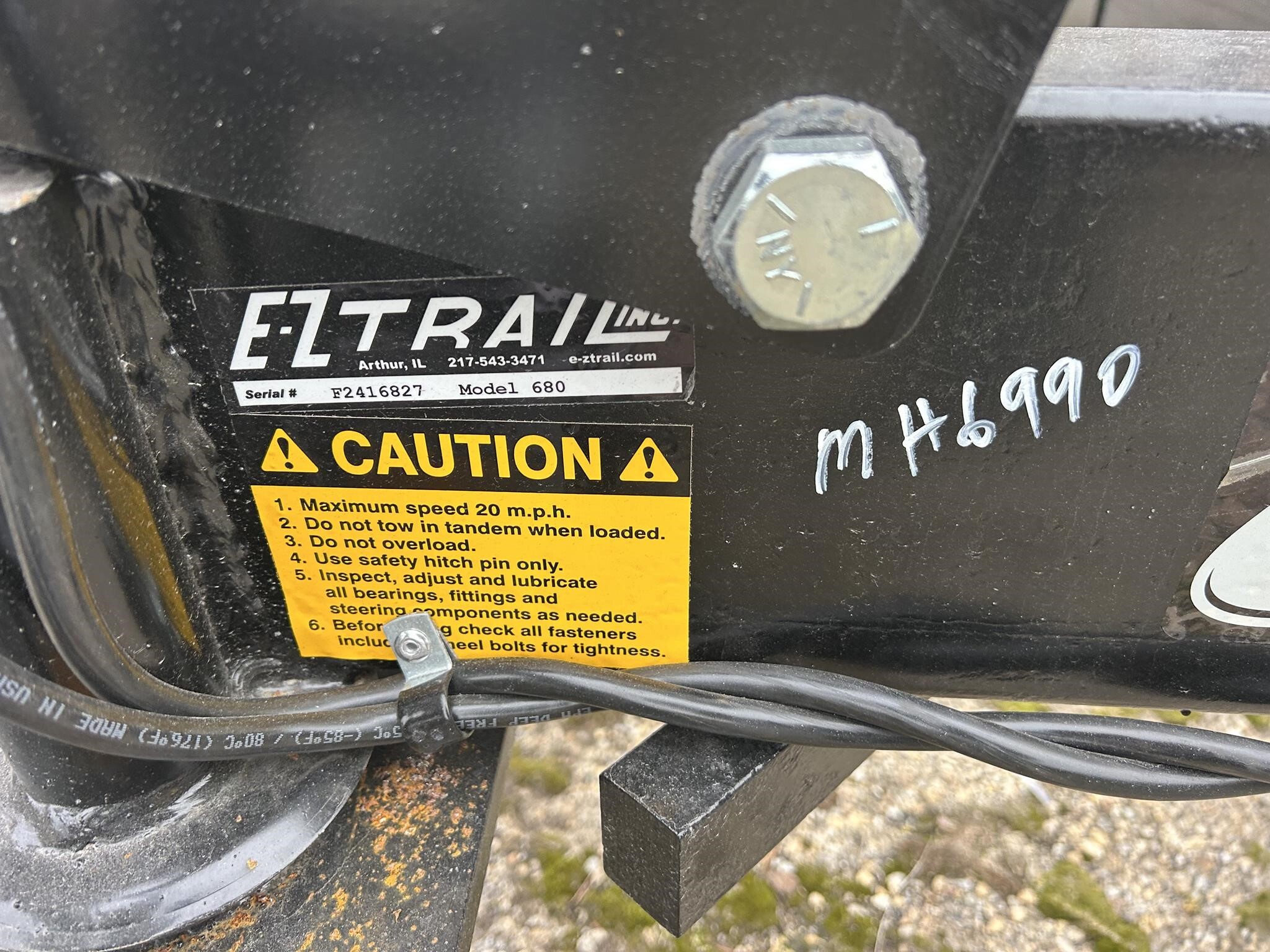 2025 E-Z Trail 680 Header Trailer