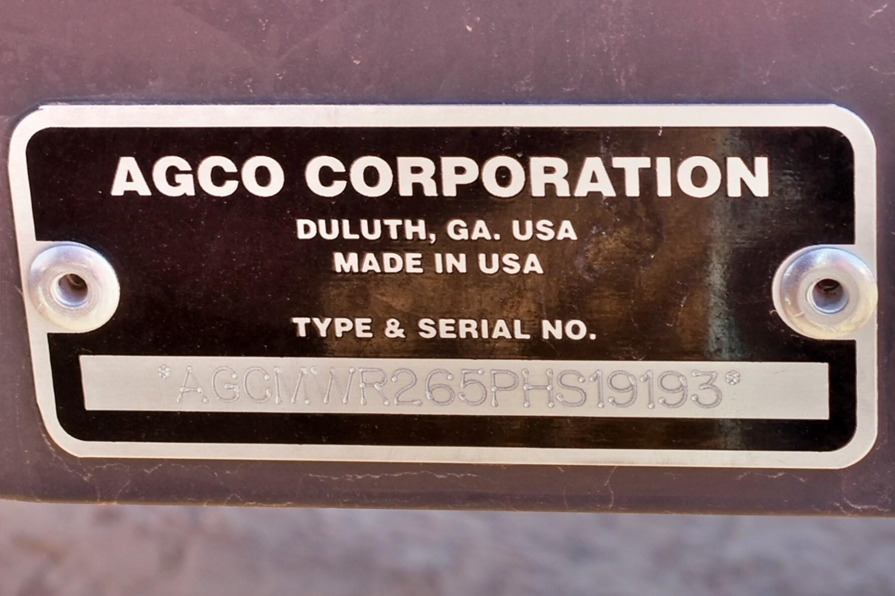 2023 Massey Ferguson WR265 Self-Propelled Windrowers and Swather