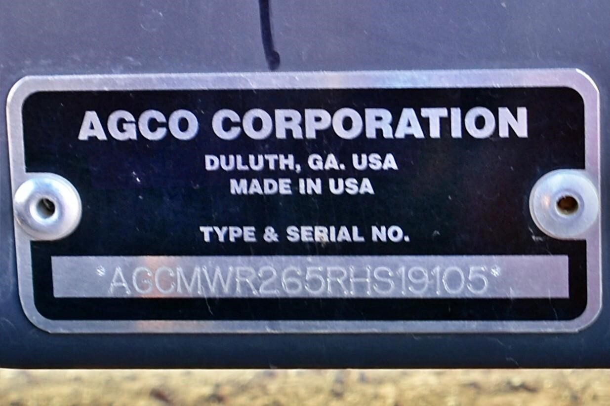 2024 Massey Ferguson WR265 Self-Propelled Windrowers and Swather