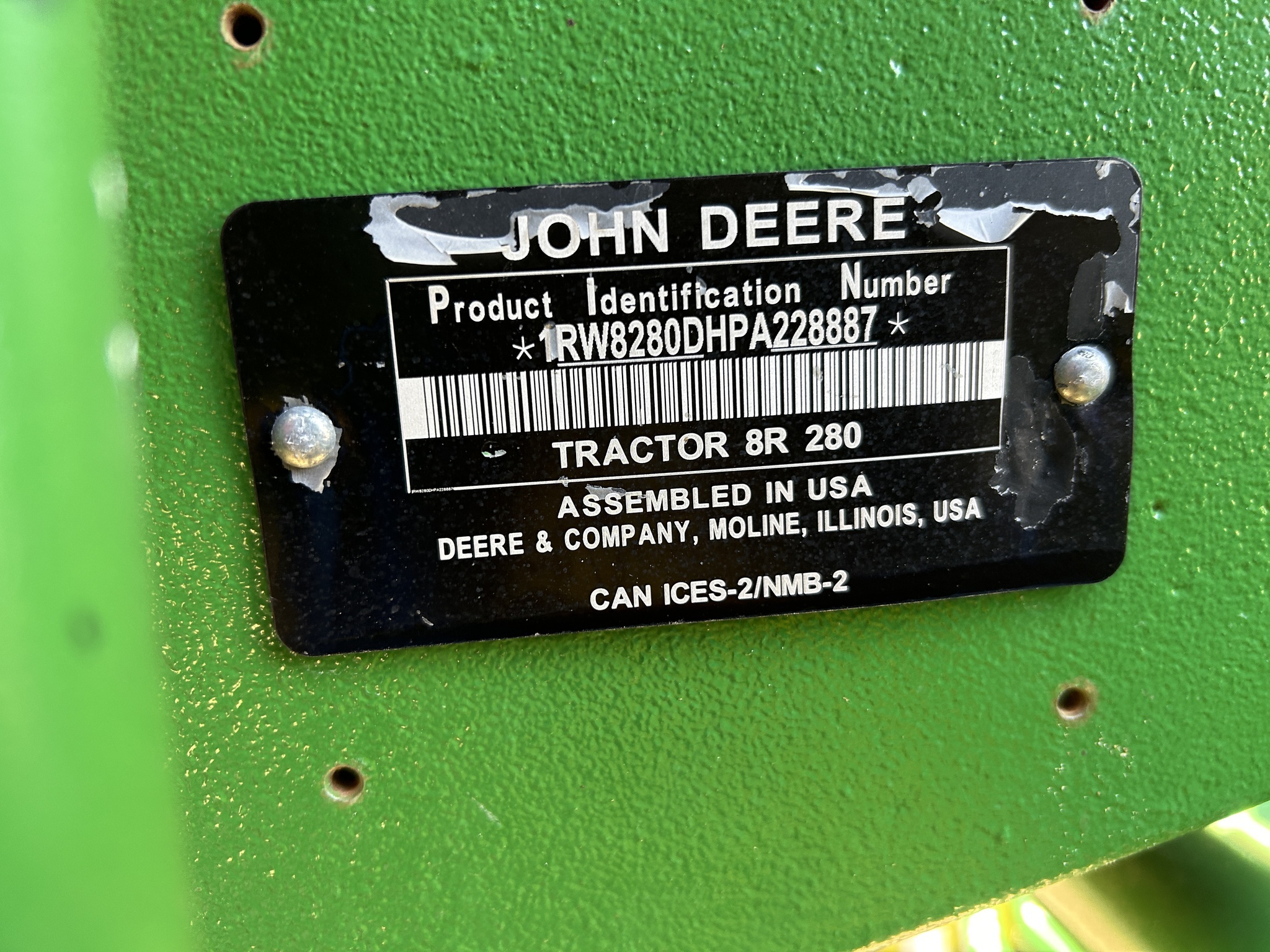 2023 John Deere 8R 280 Tractor