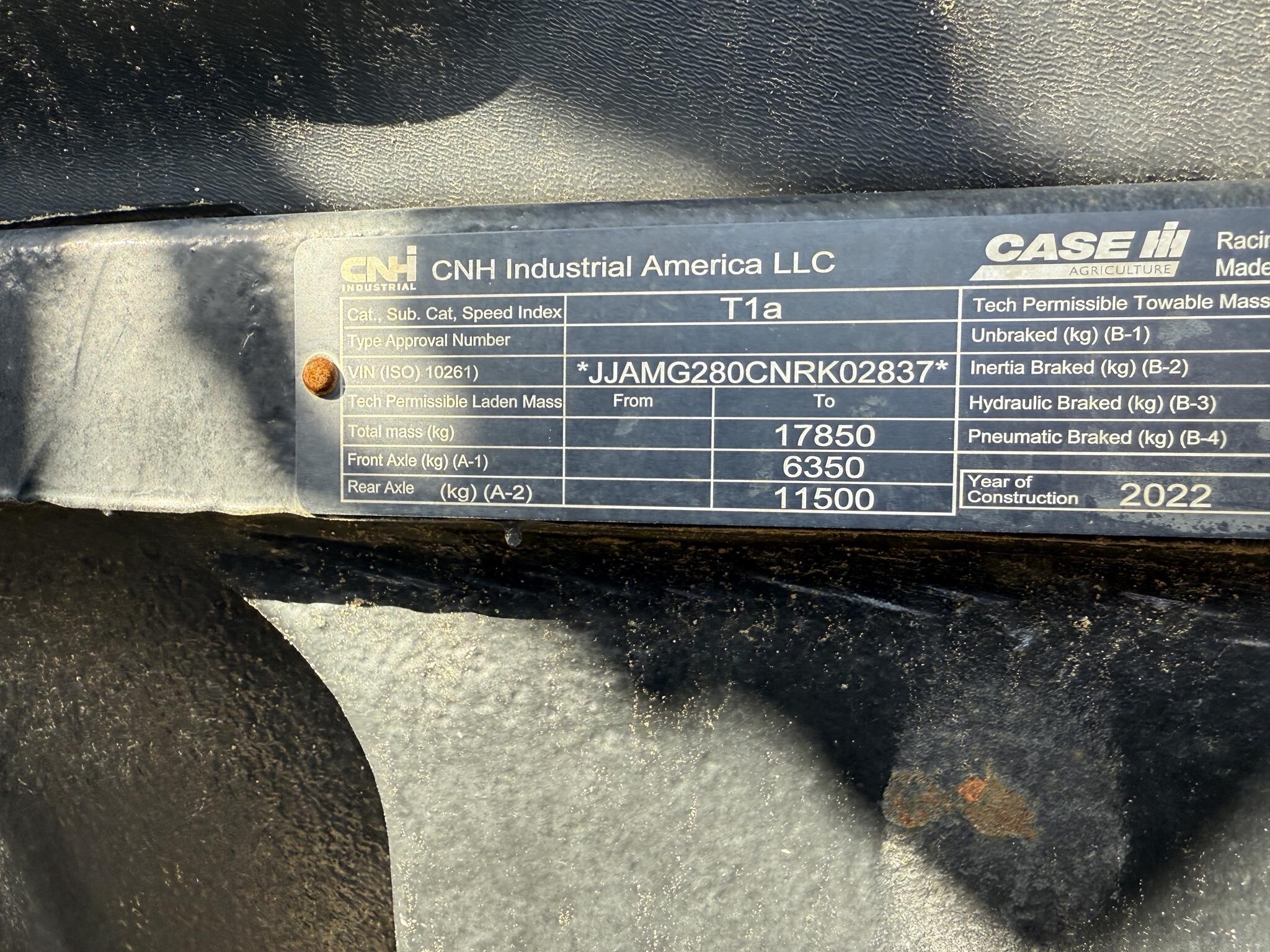 2022 Case IH Magnum 280 Tractor