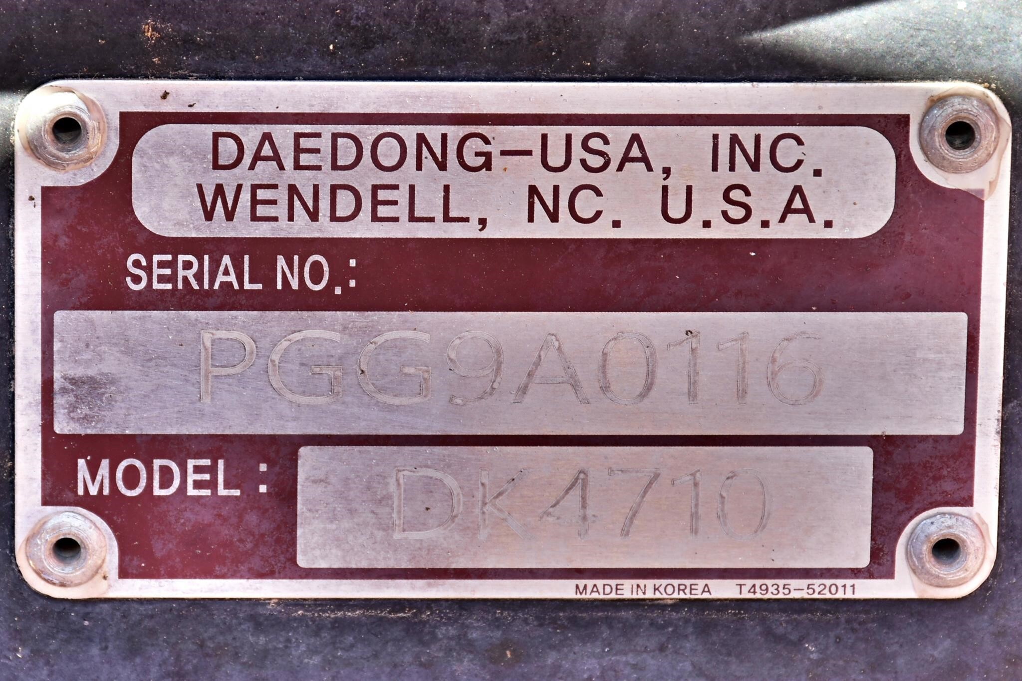 2023 Kioti DK4710 Tractor