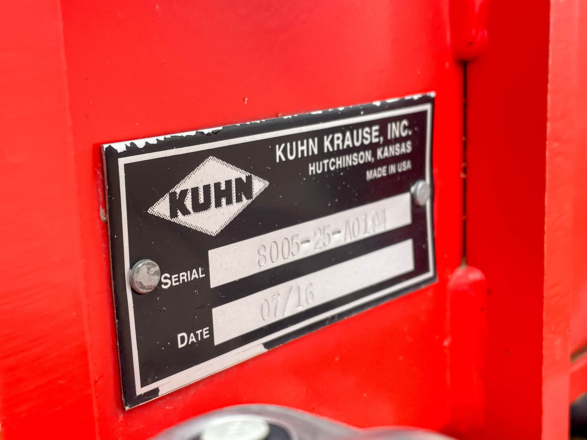 2016 Kuhn 8005-25 Vertical Tillage