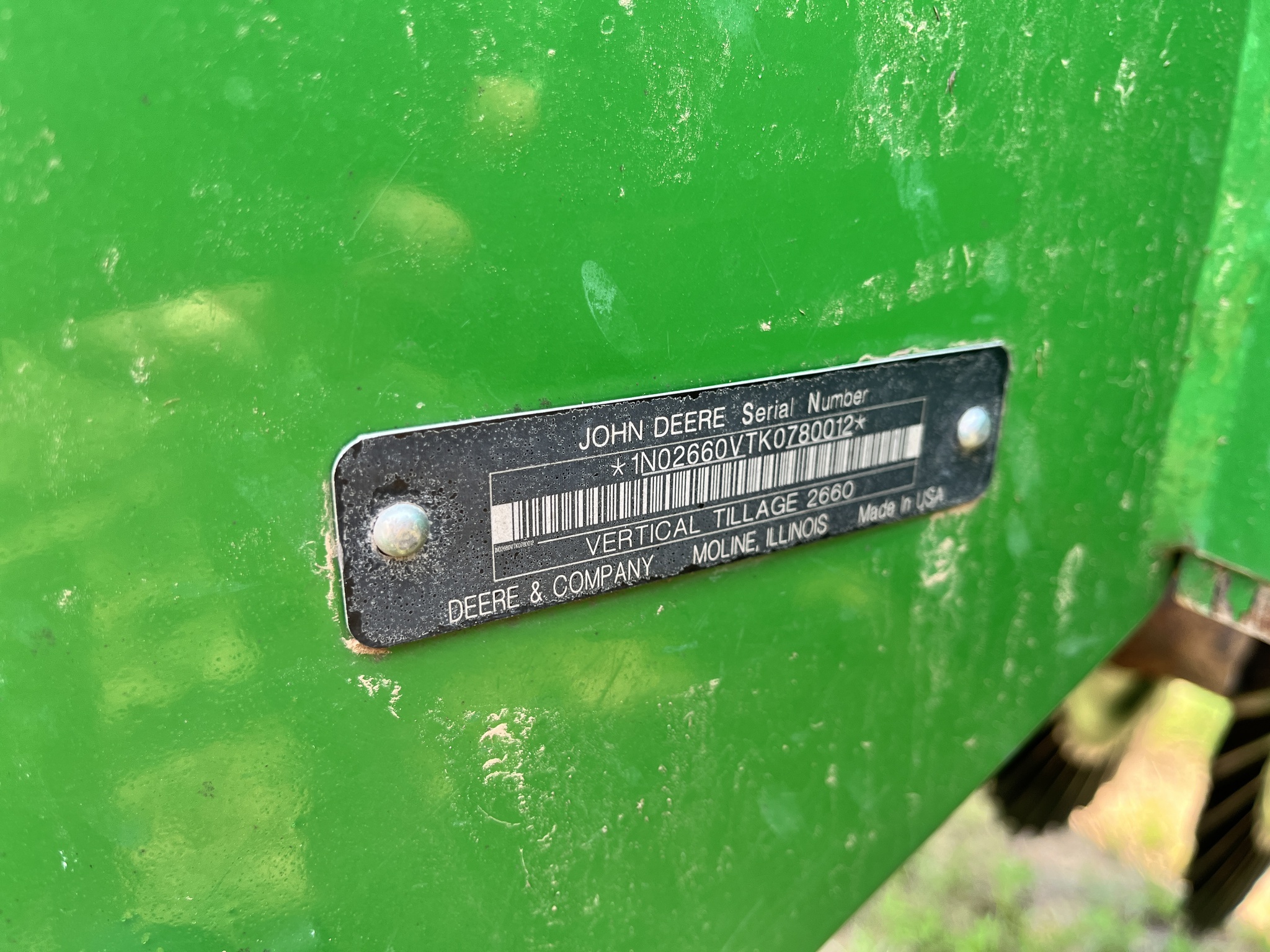 2019 John Deere 2660VT Vertical Tillage
