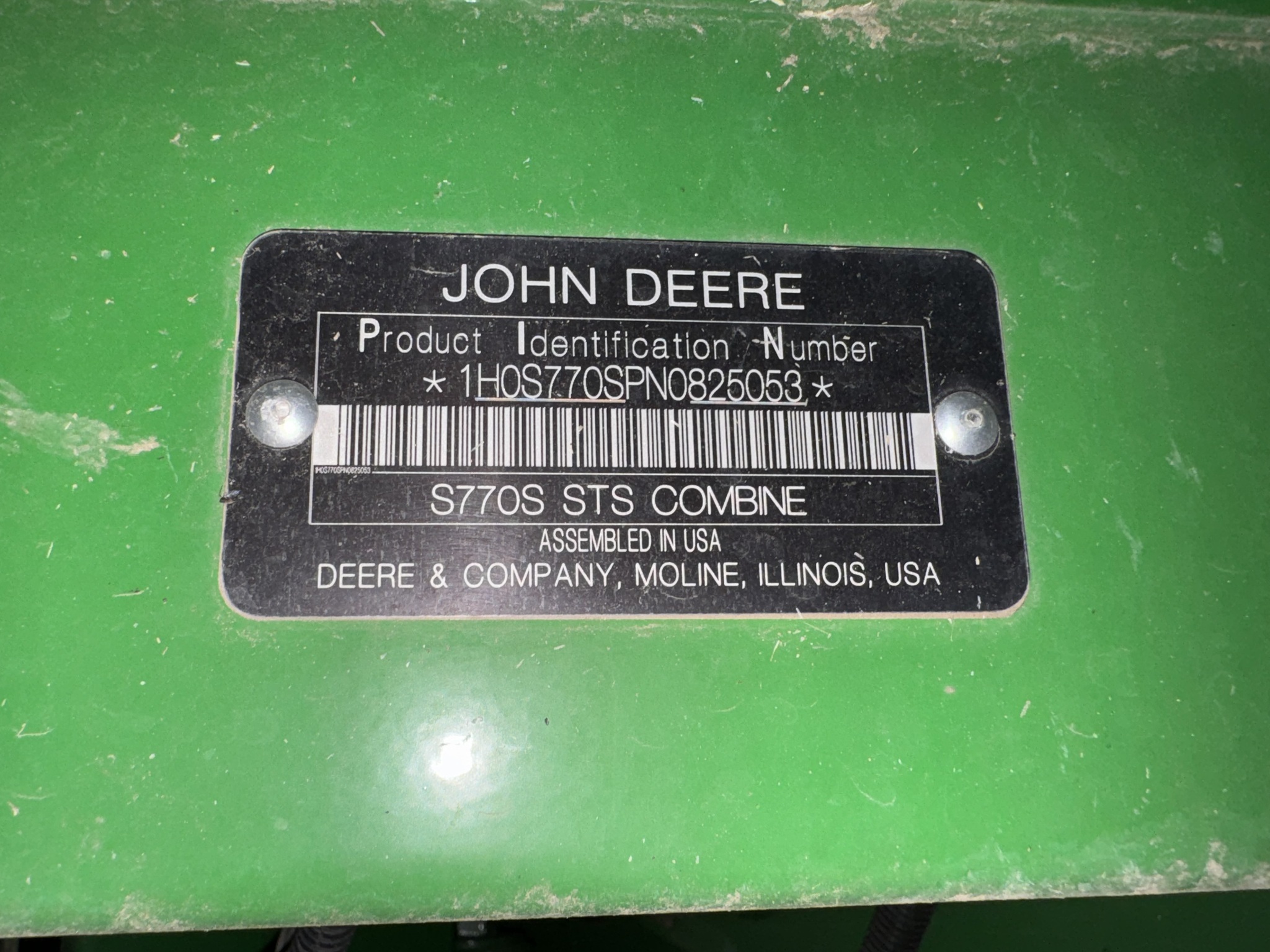 2023 John Deere S770 Combine