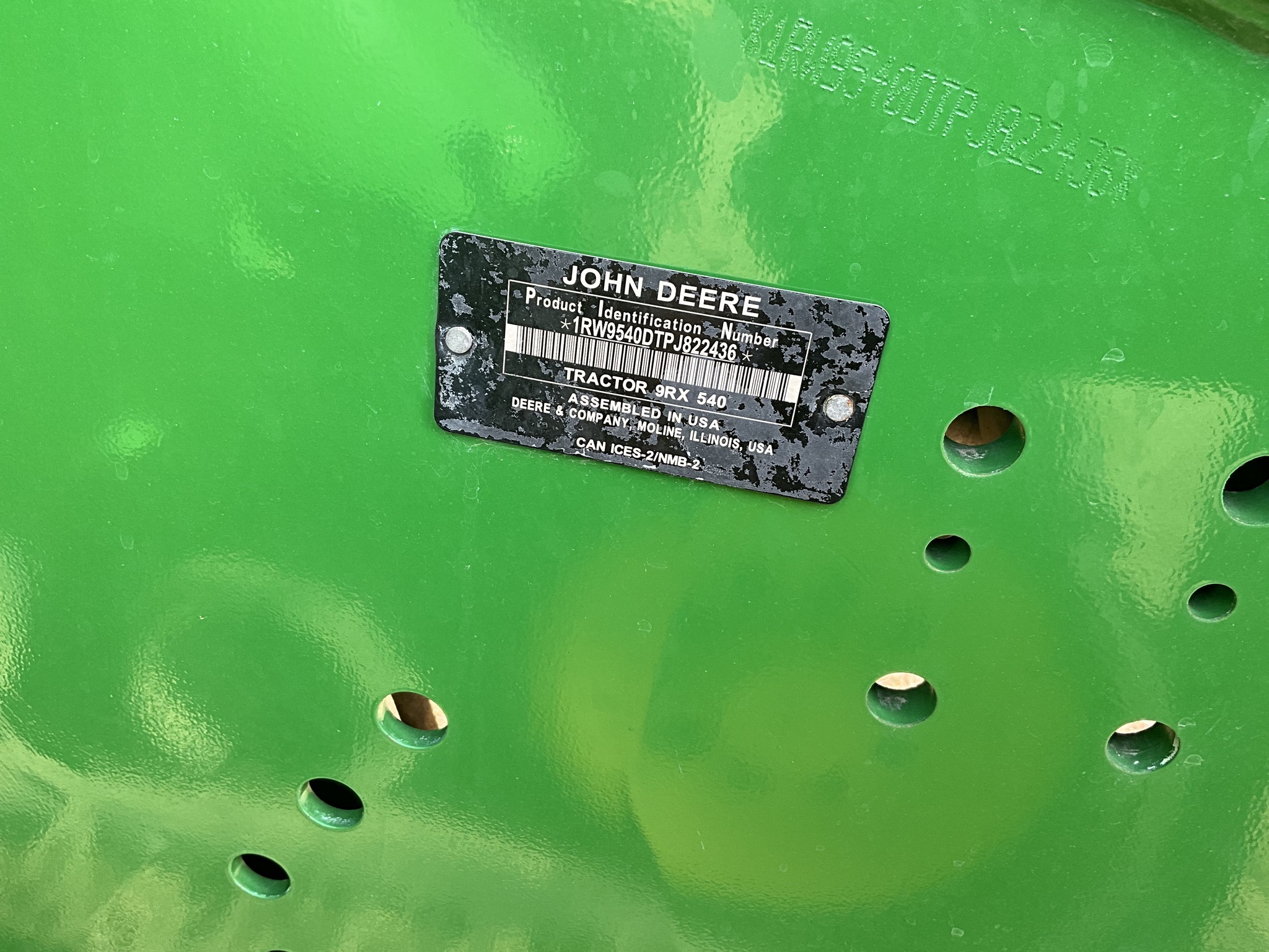 2023 John Deere 9RX 540 Tractor