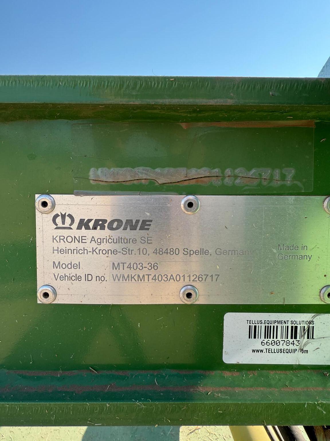2023 Krone ECTS 320 CR Mower Conditioner