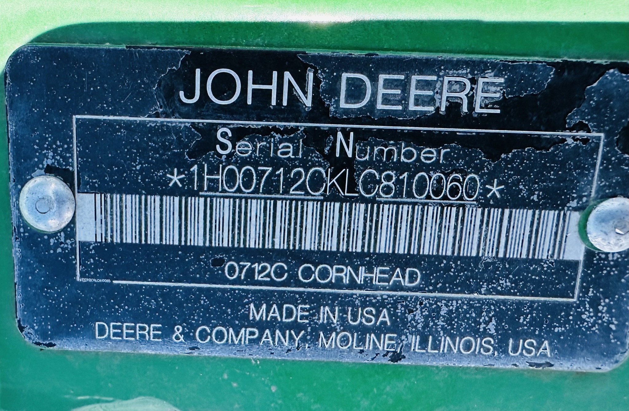 2020 John Deere 712C Corn Head