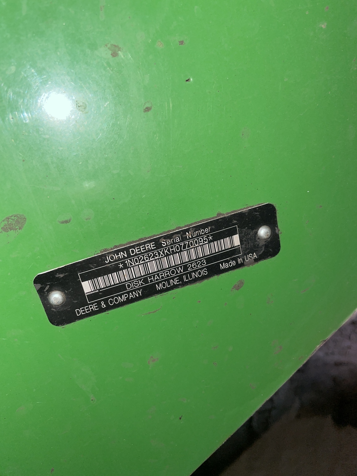 2017 John Deere 2623 Disk