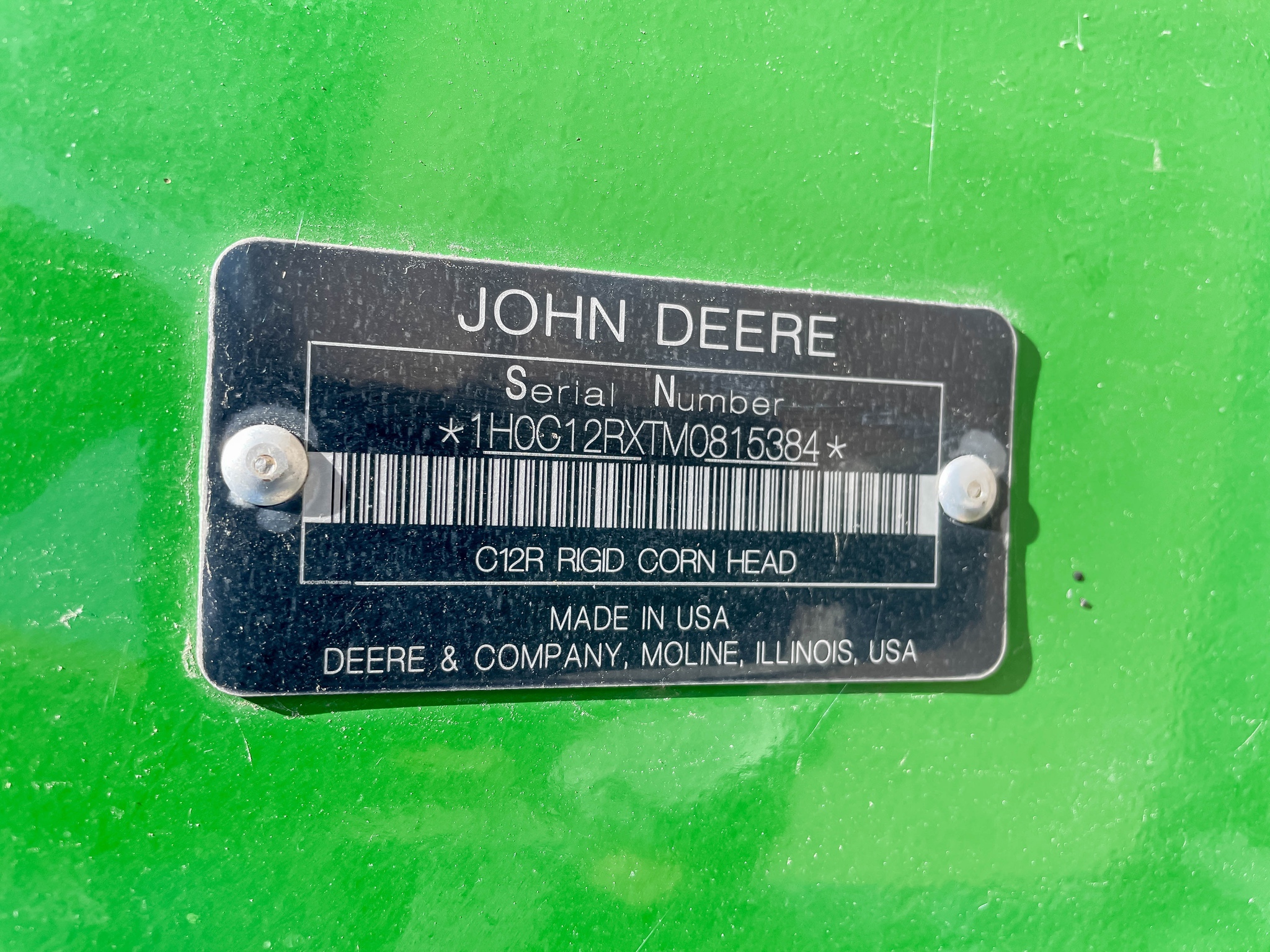 2021 John Deere C12R Corn Head