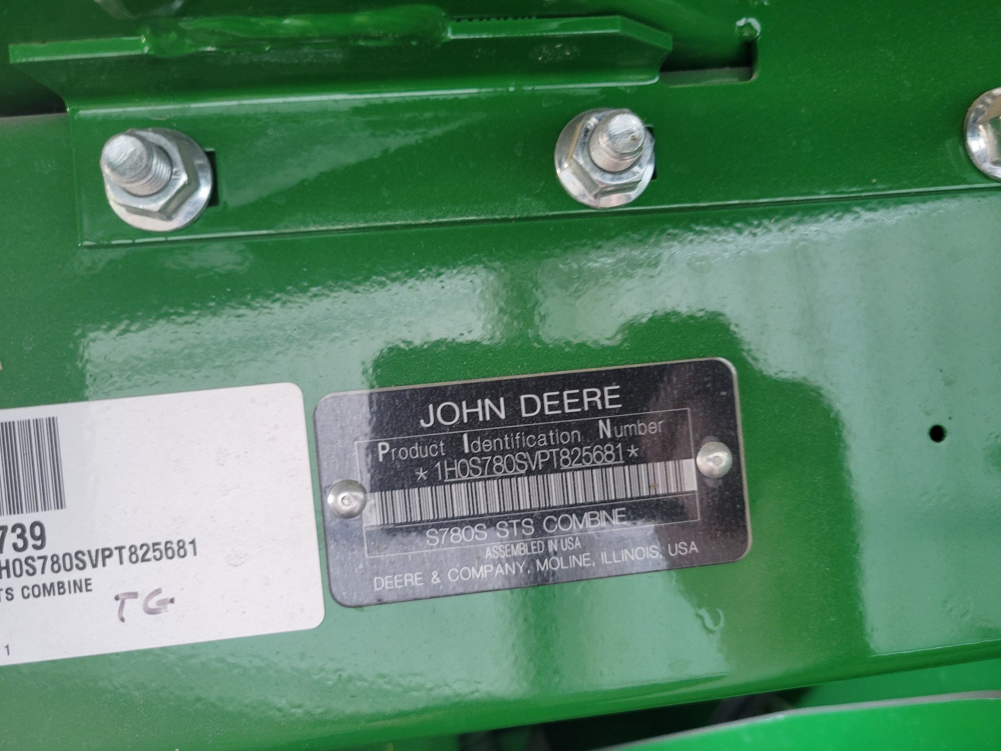 2023 John Deere S780 Combine