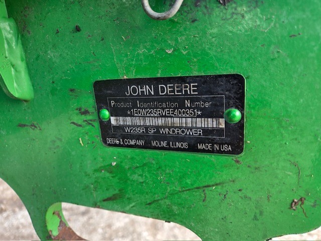 2014 John Deere W235 Self-Propelled Windrowers and Swather