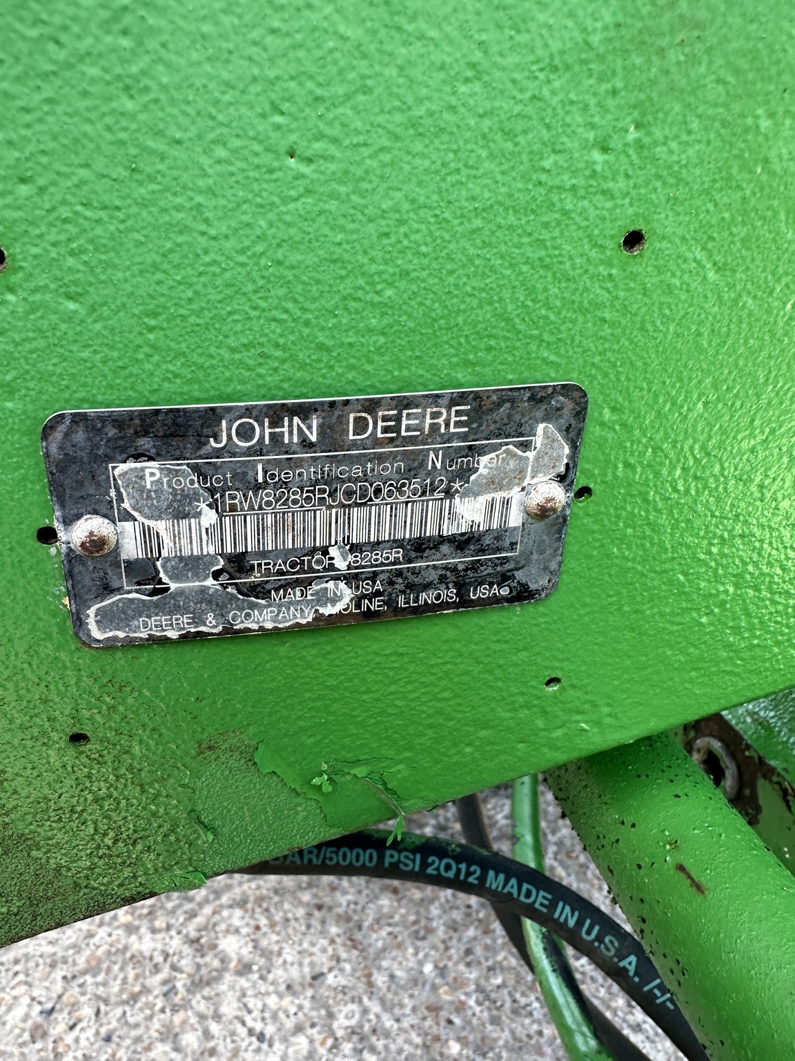 2012 John Deere 8285R Tractor