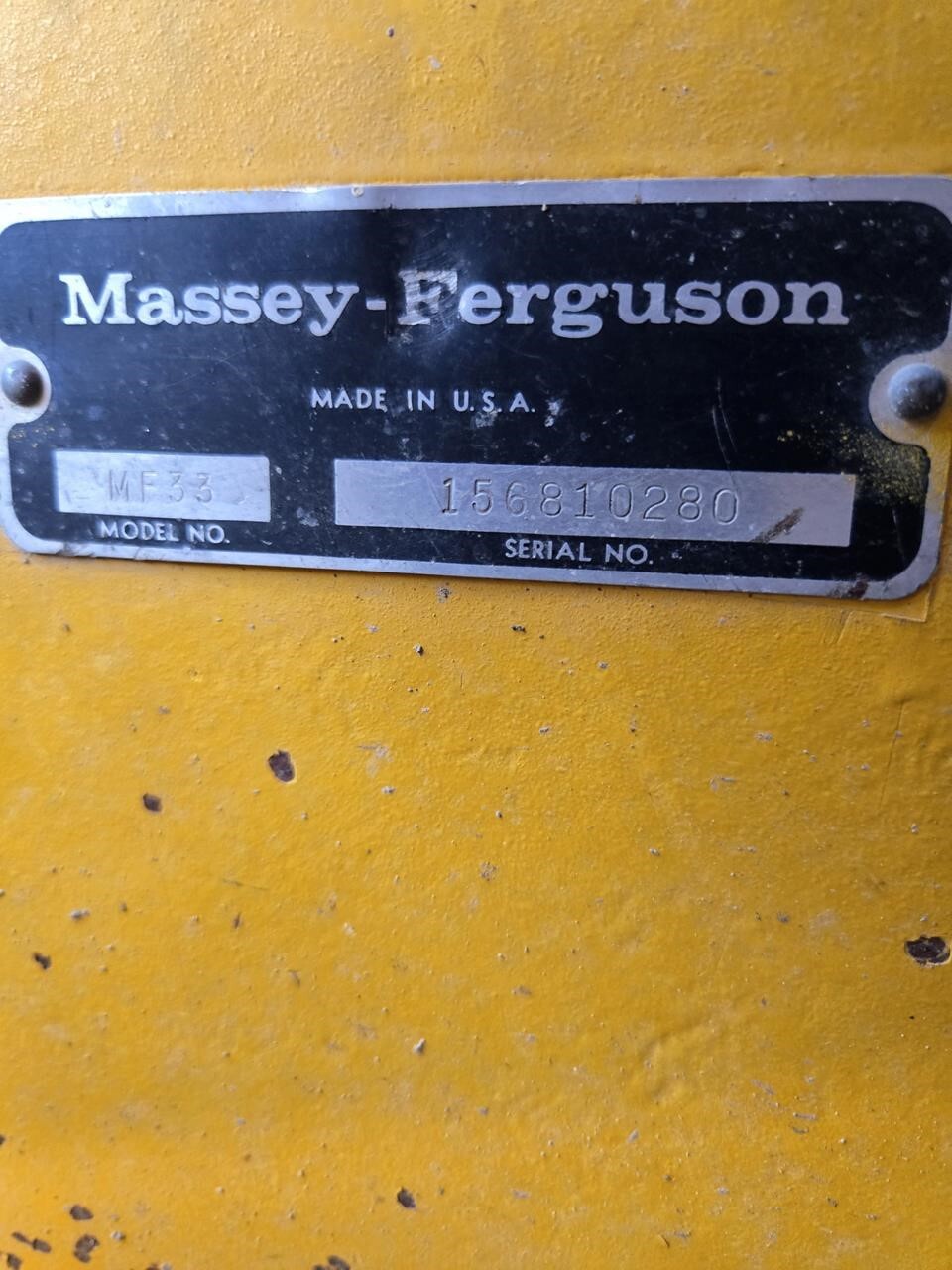 1974 Massey Ferguson MF33 Wheel Loader