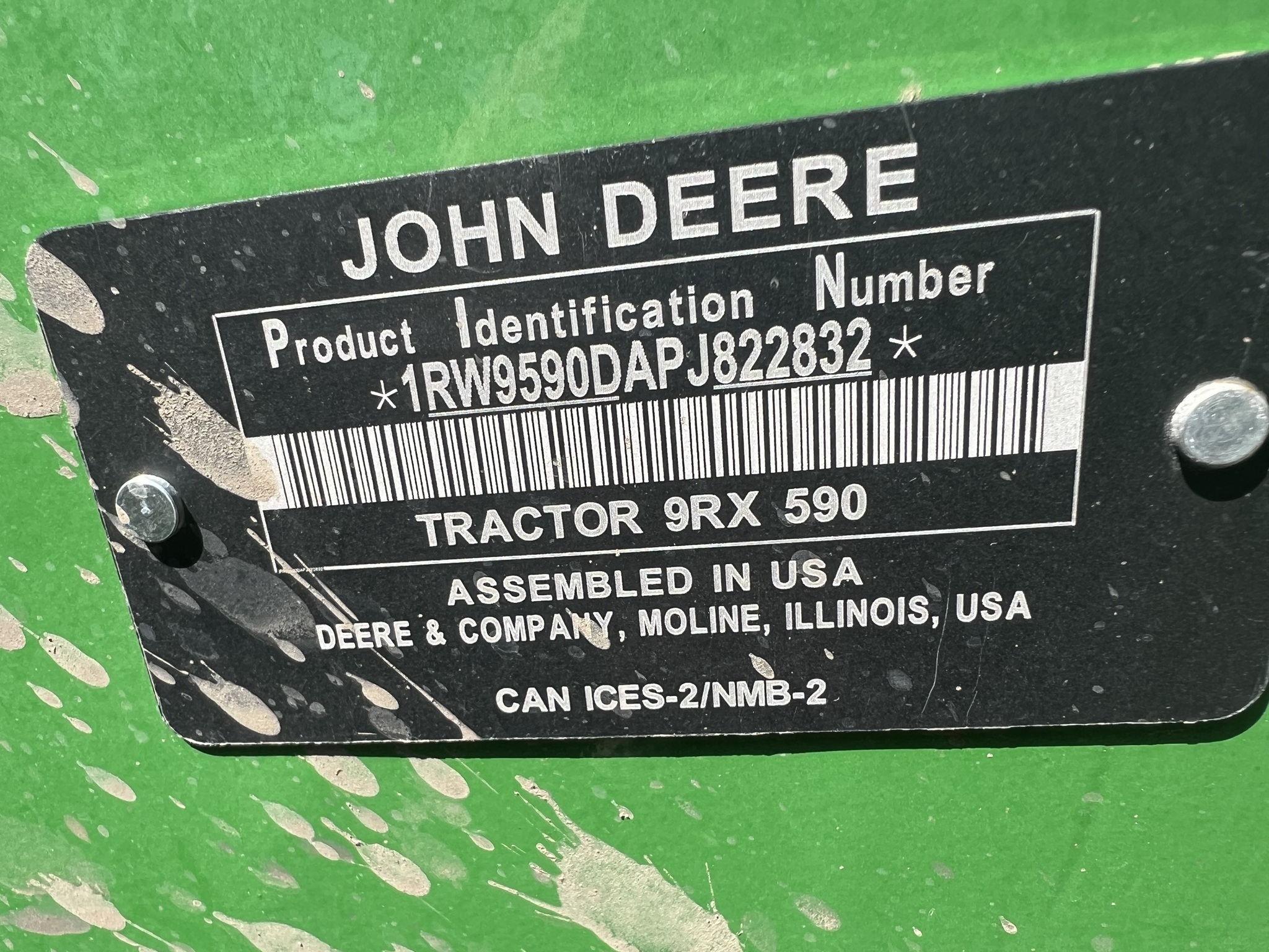 2023 John Deere 9RX 590 Tractor