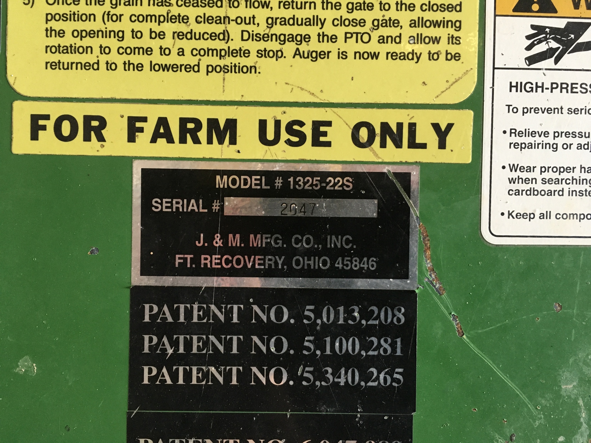 2007 J&M 1325-22S Grain Cart