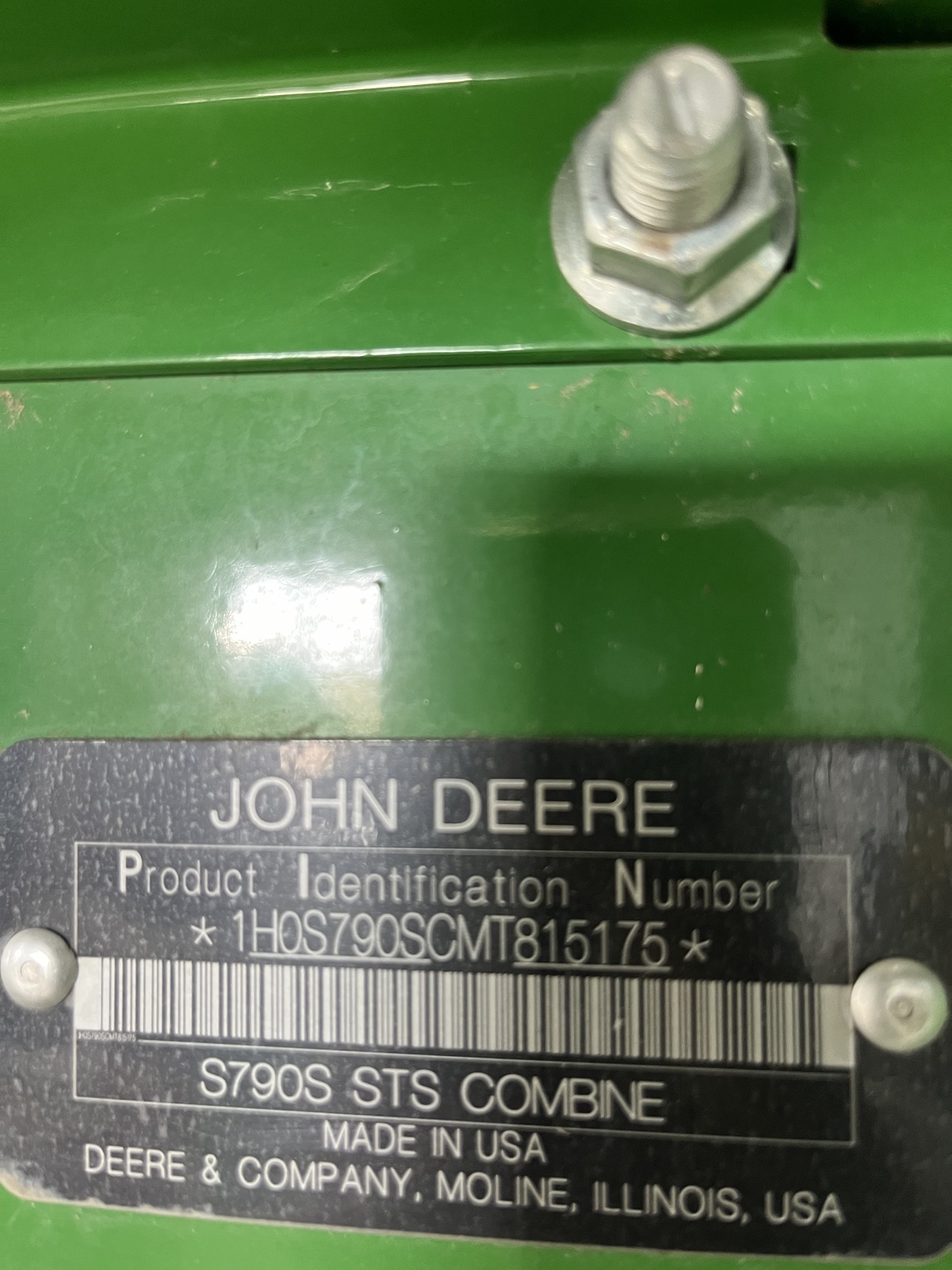 2021 John Deere S790 Combine