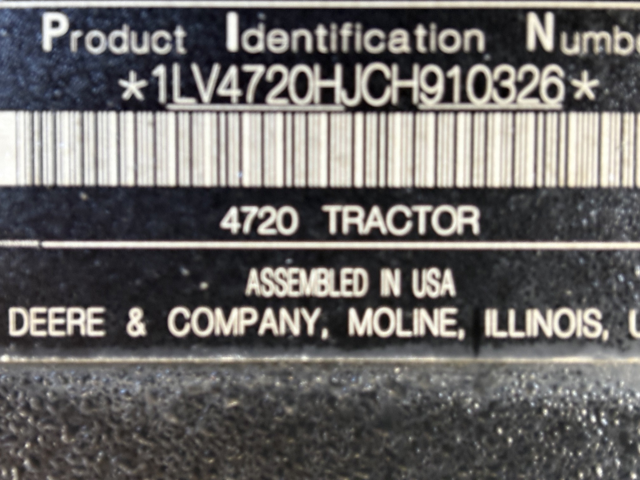 2012 John Deere 4720 Tractor