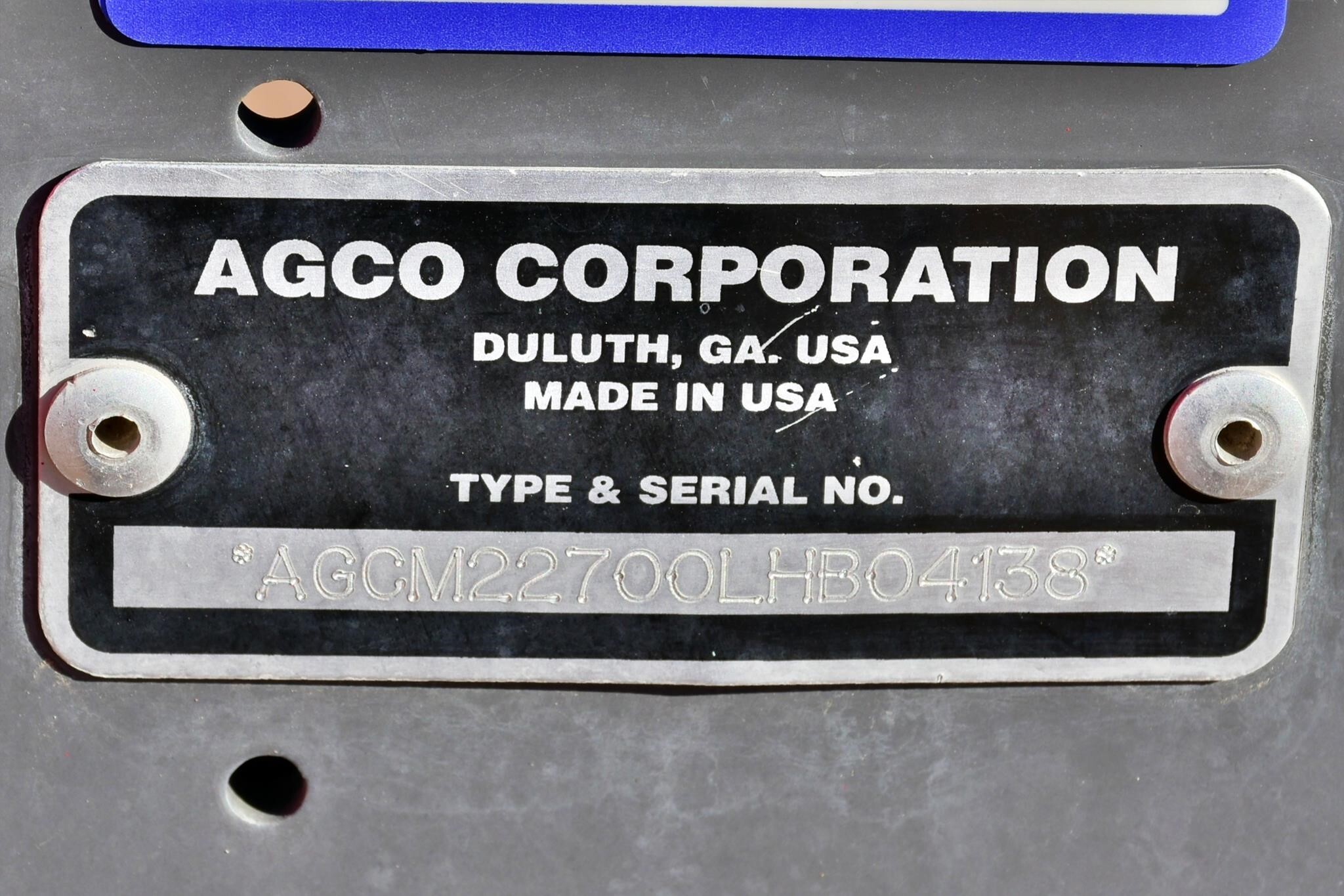 2020 Massey Ferguson 2270 Big Square Baler