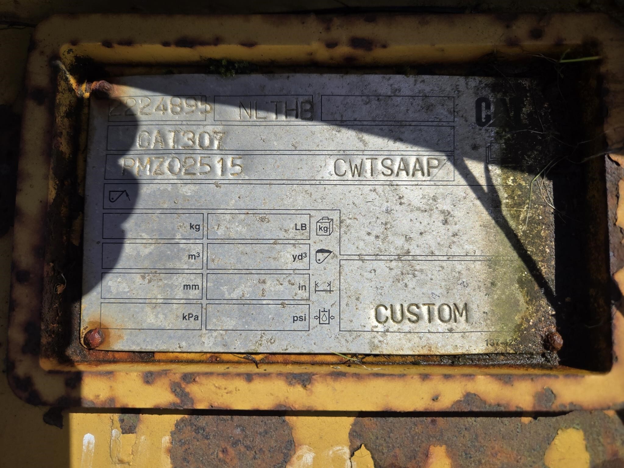 2012 Caterpillar 307 Excavator