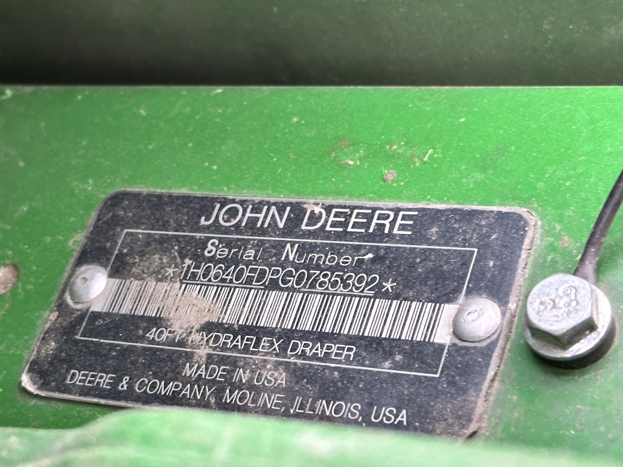 2016 John Deere 640FD Platform