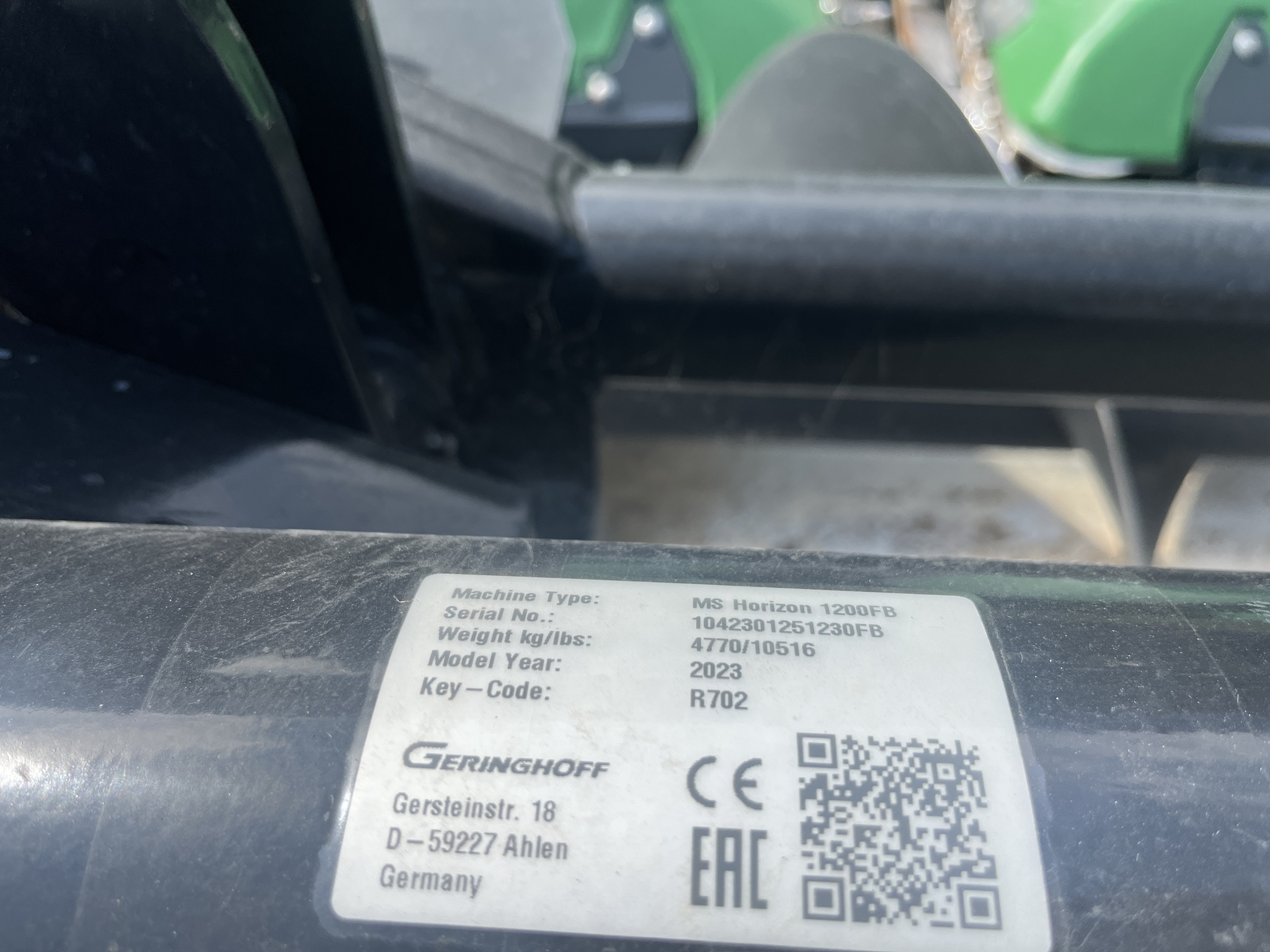 2023 Geringhoff HORIZON 1230F Corn Head